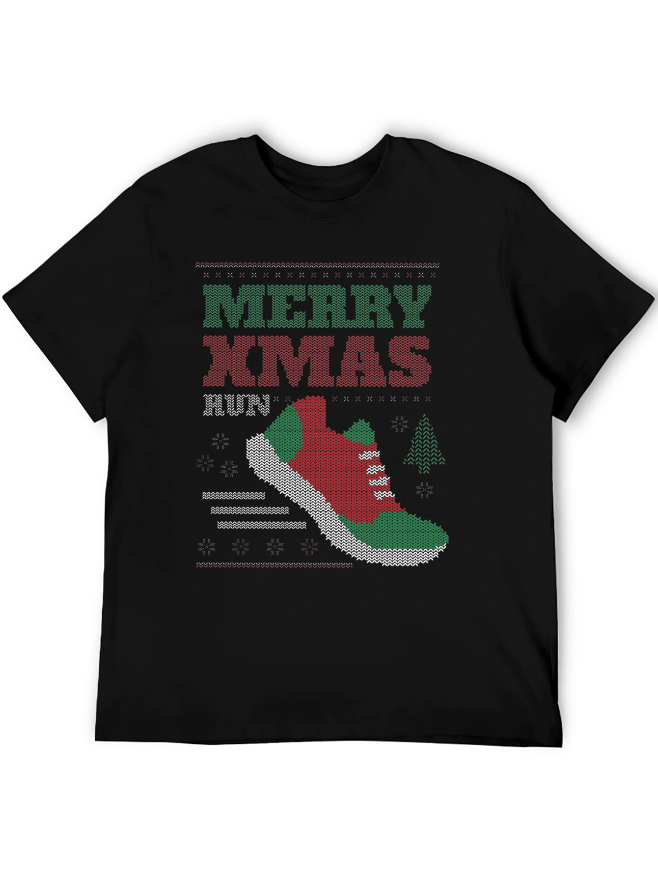 Merry Xmas Run Ugly Christmas Sweater Running T-Shirt