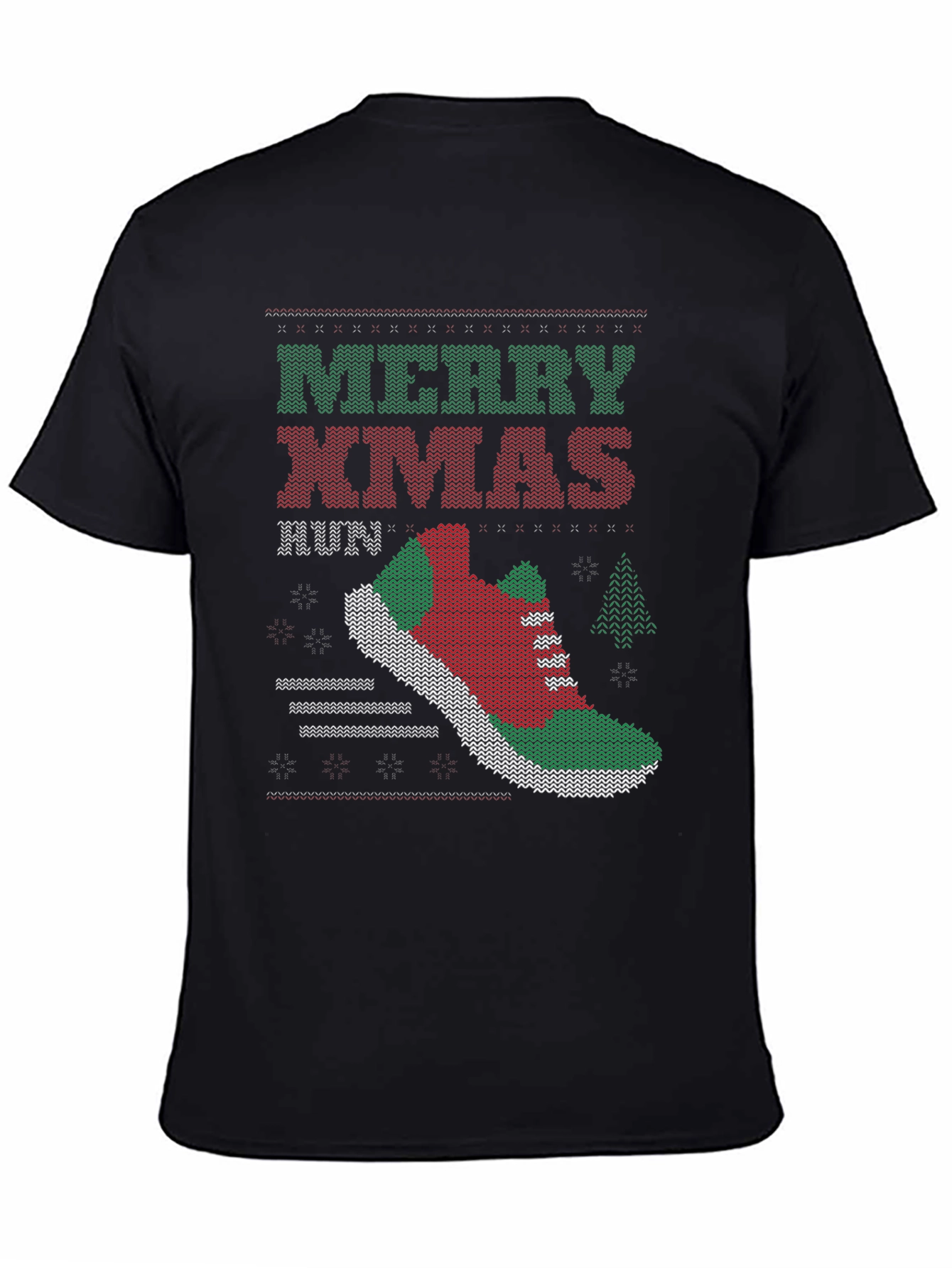 Merry Xmas Run Ugly Christmas Sweater Running T-Shirt