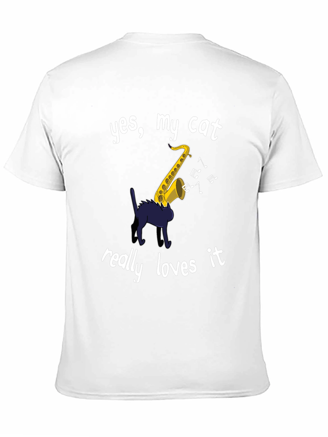 Yes My Cat Loves Saxophone T-Shirt