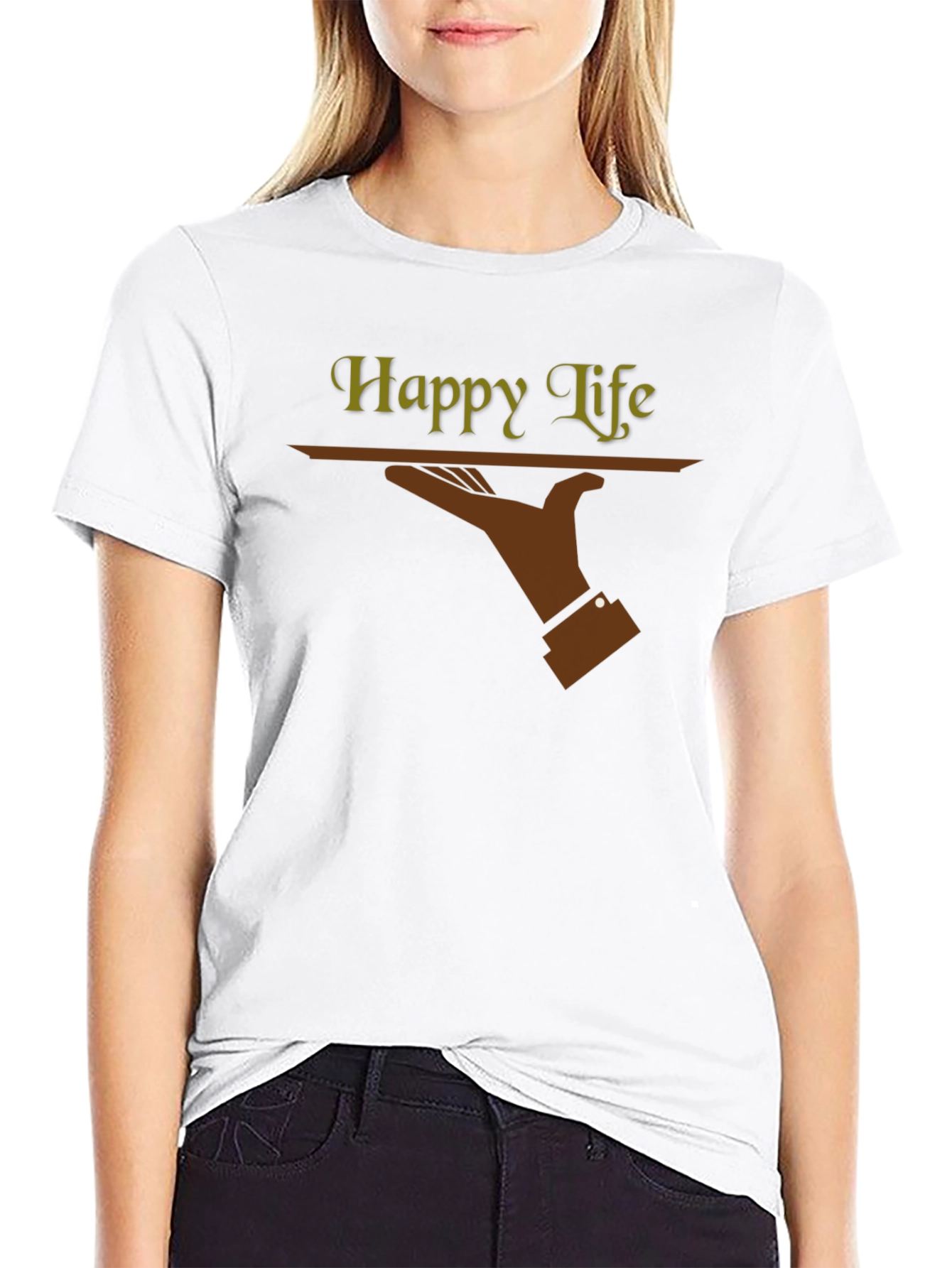 Happy Life T-Shirt - Unique Graphic Tee
