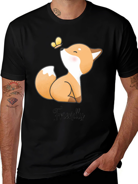 Friendly Fox Graphic Tee - Soft & Stylish