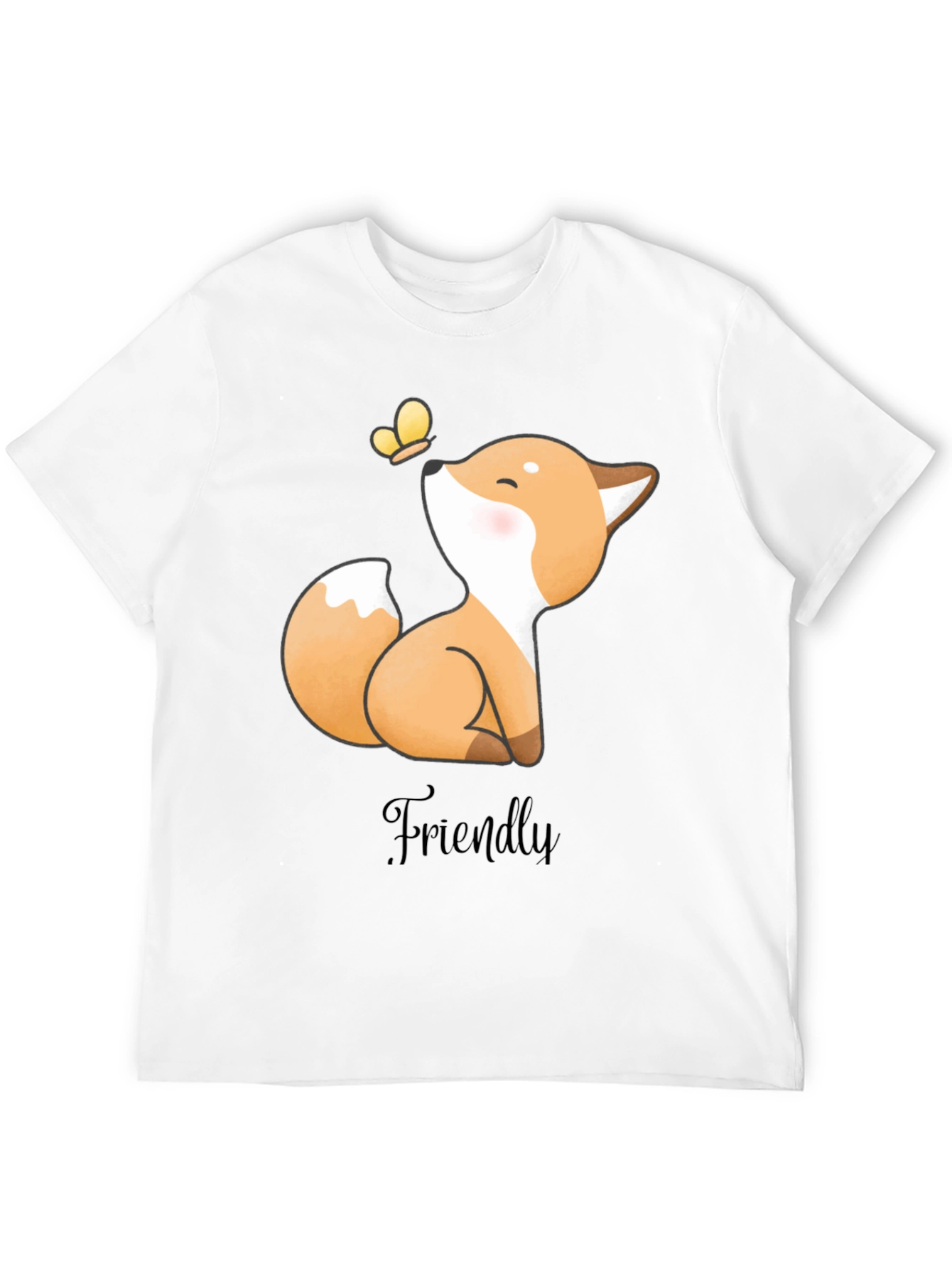 Friendly Fox Graphic Tee - Soft & Stylish