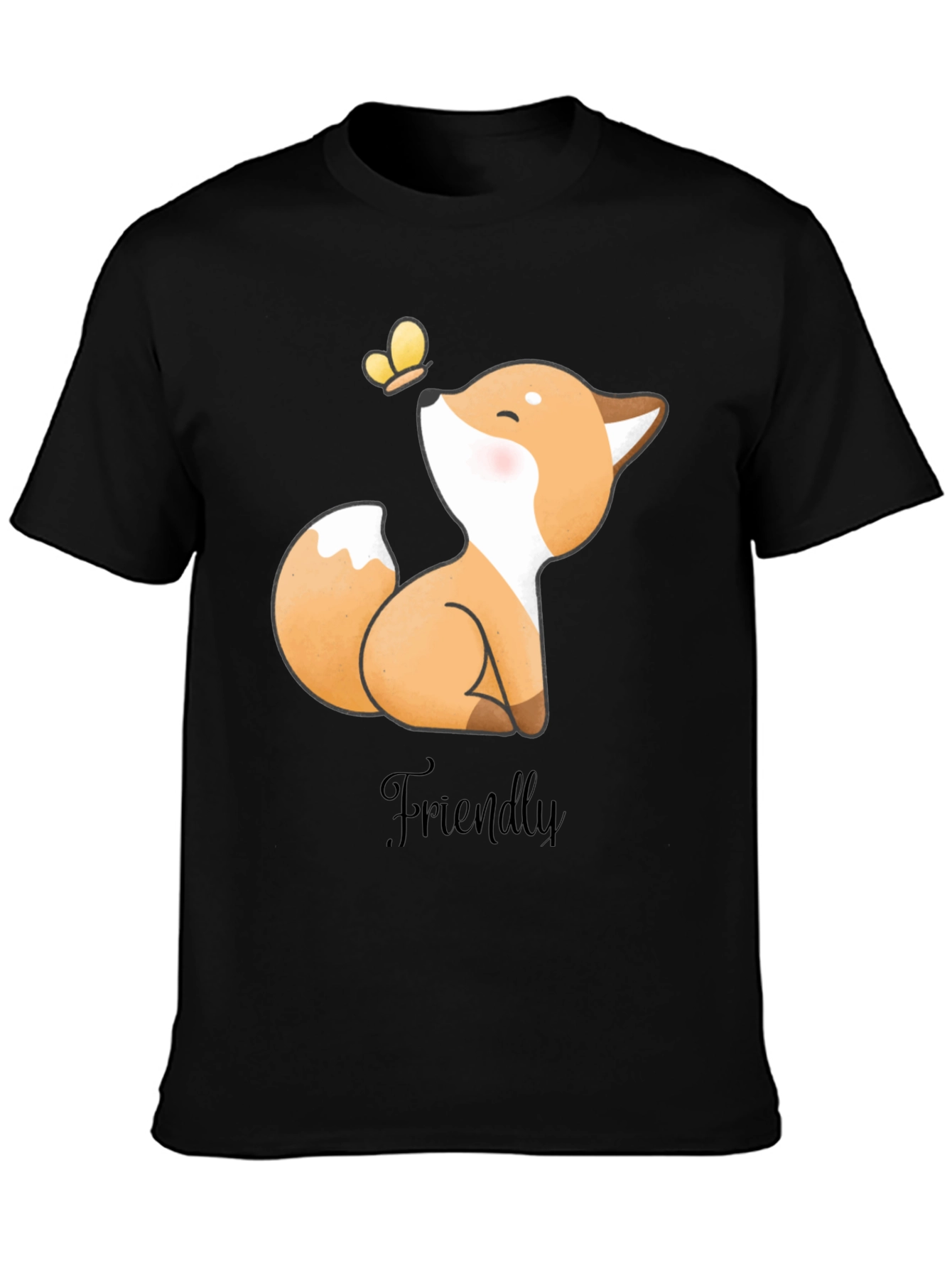 Friendly Fox Graphic Tee - Soft & Stylish