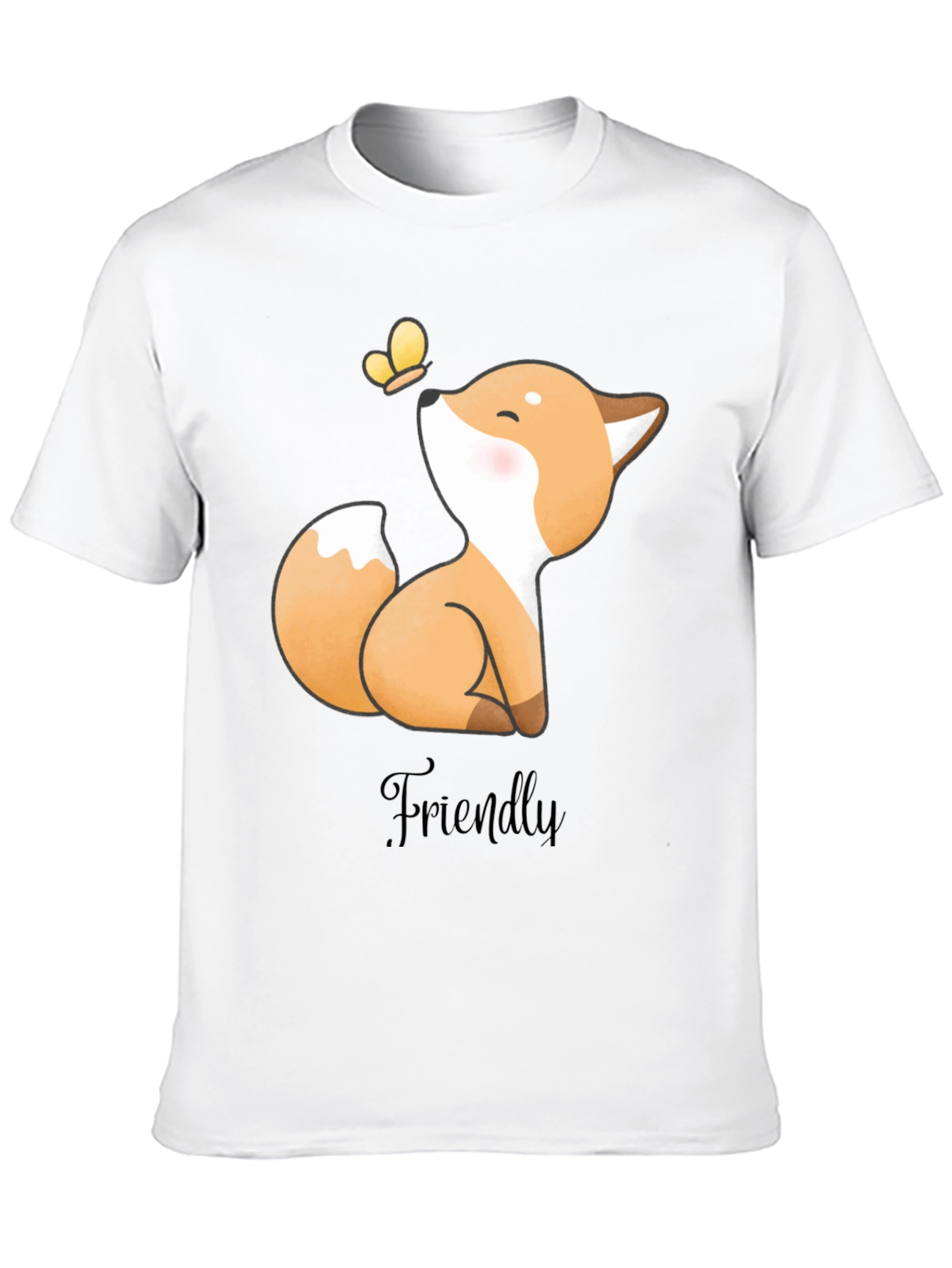 Friendly Fox Graphic Tee - Soft & Stylish