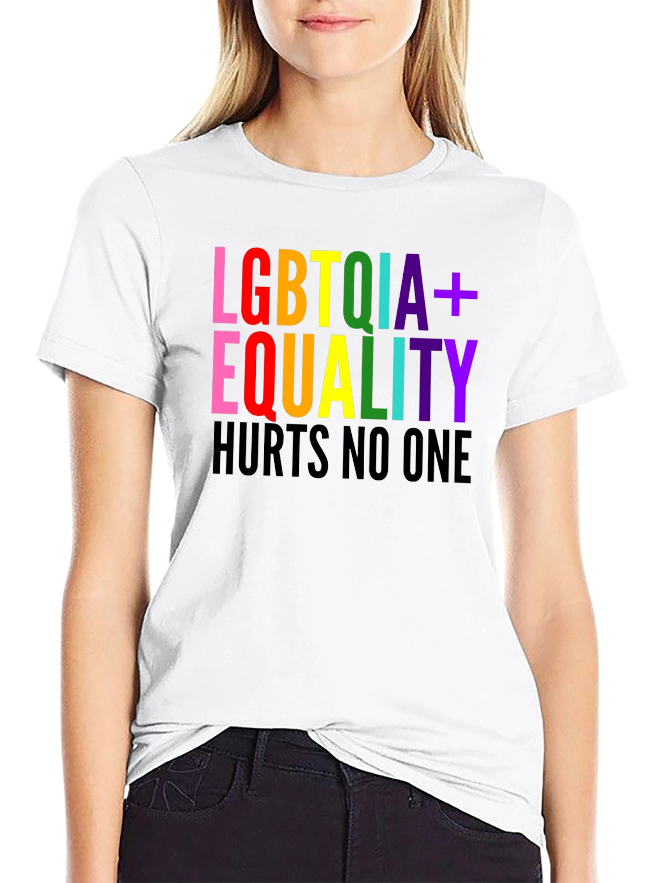 LGBTQIA+ Equality T-Shirt - Hurts No One