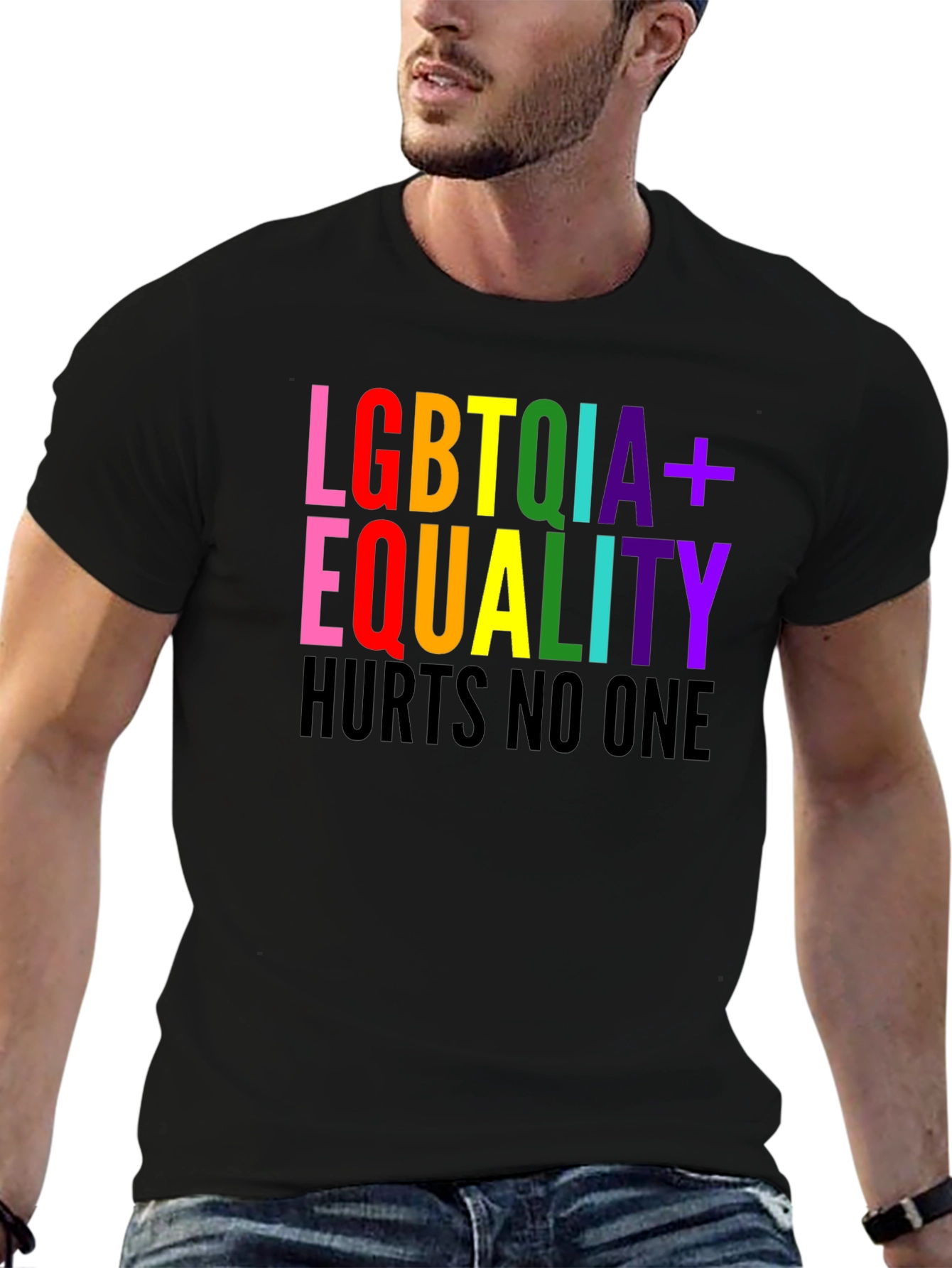 LGBTQIA+ Equality T-Shirt - Hurts No One