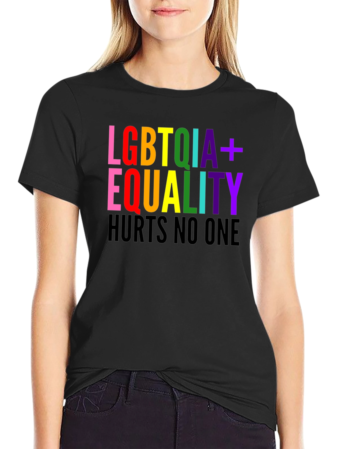 LGBTQIA+ Equality T-Shirt - Hurts No One