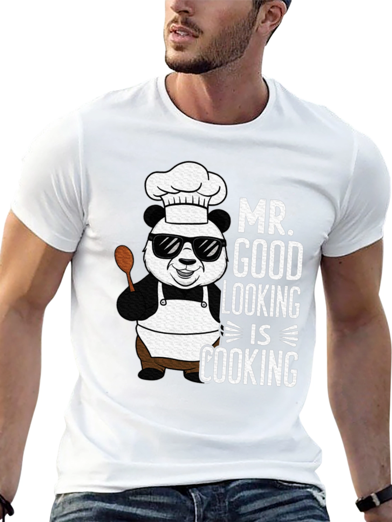 Mr. Good Looking is Cooking Panda T-Shirt