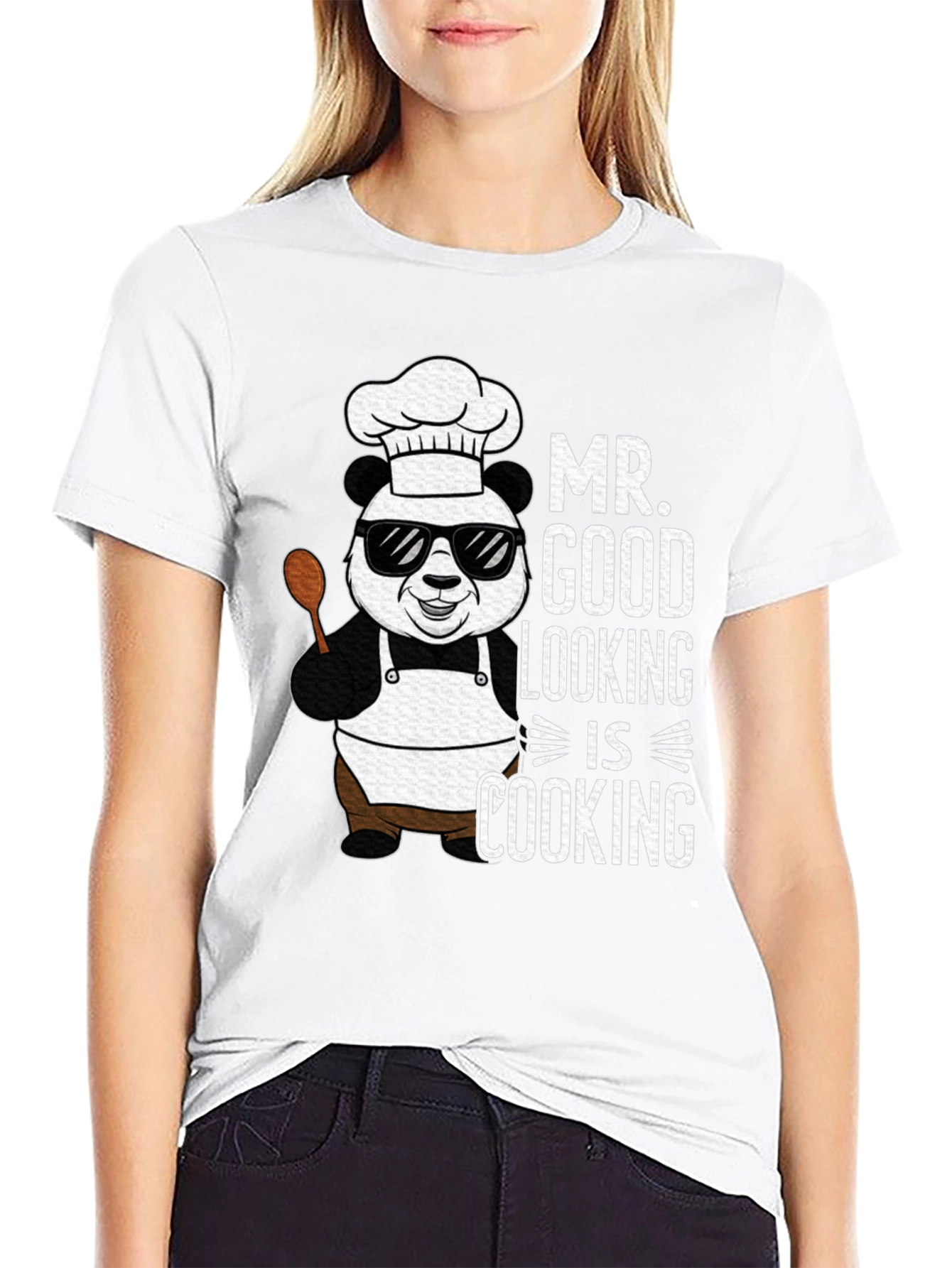 Mr. Good Looking is Cooking Panda T-Shirt