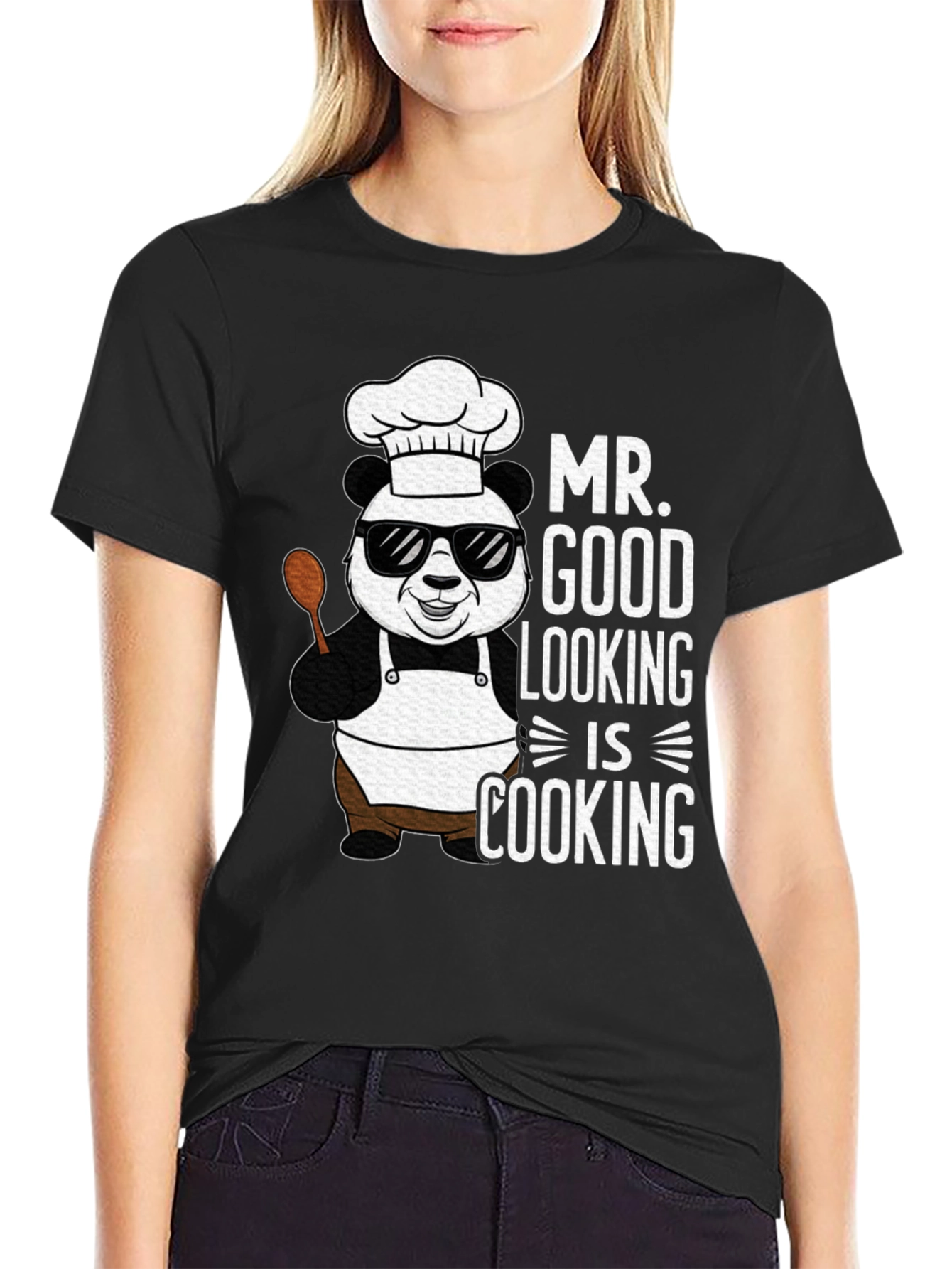 Mr. Good Looking is Cooking Panda T-Shirt