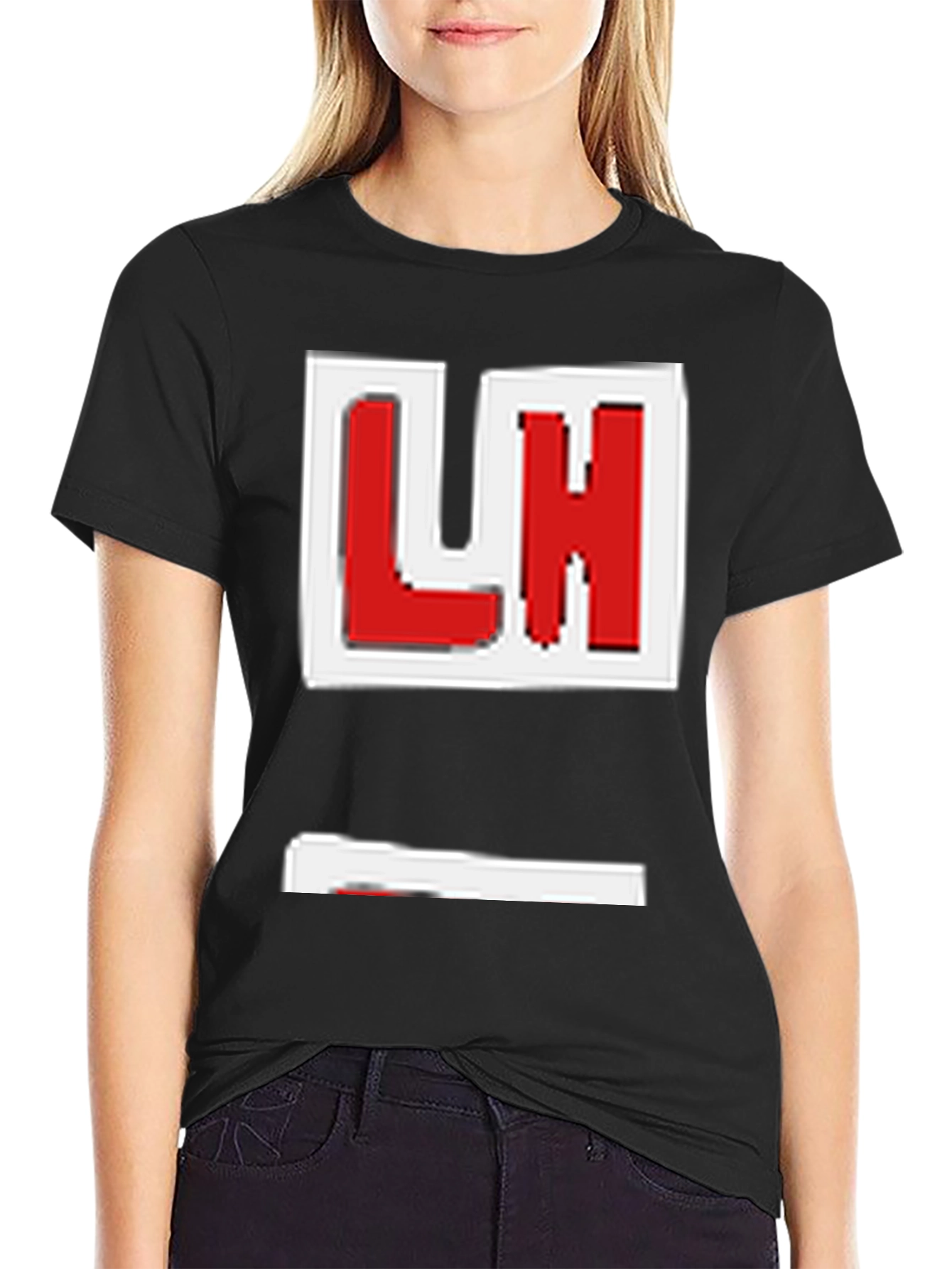 Retro LH Pixel T-Shirt - Black Graphic Tee