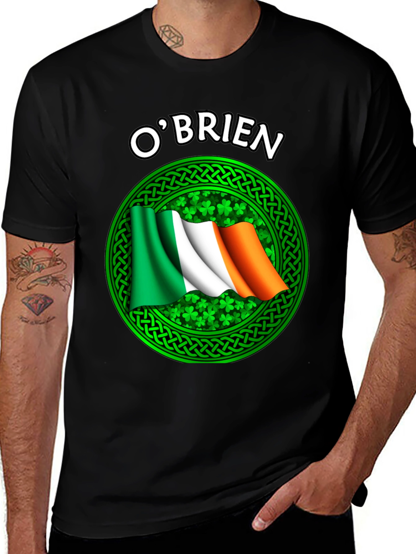 OBrien Irish Flag Shamrock T-Shirt