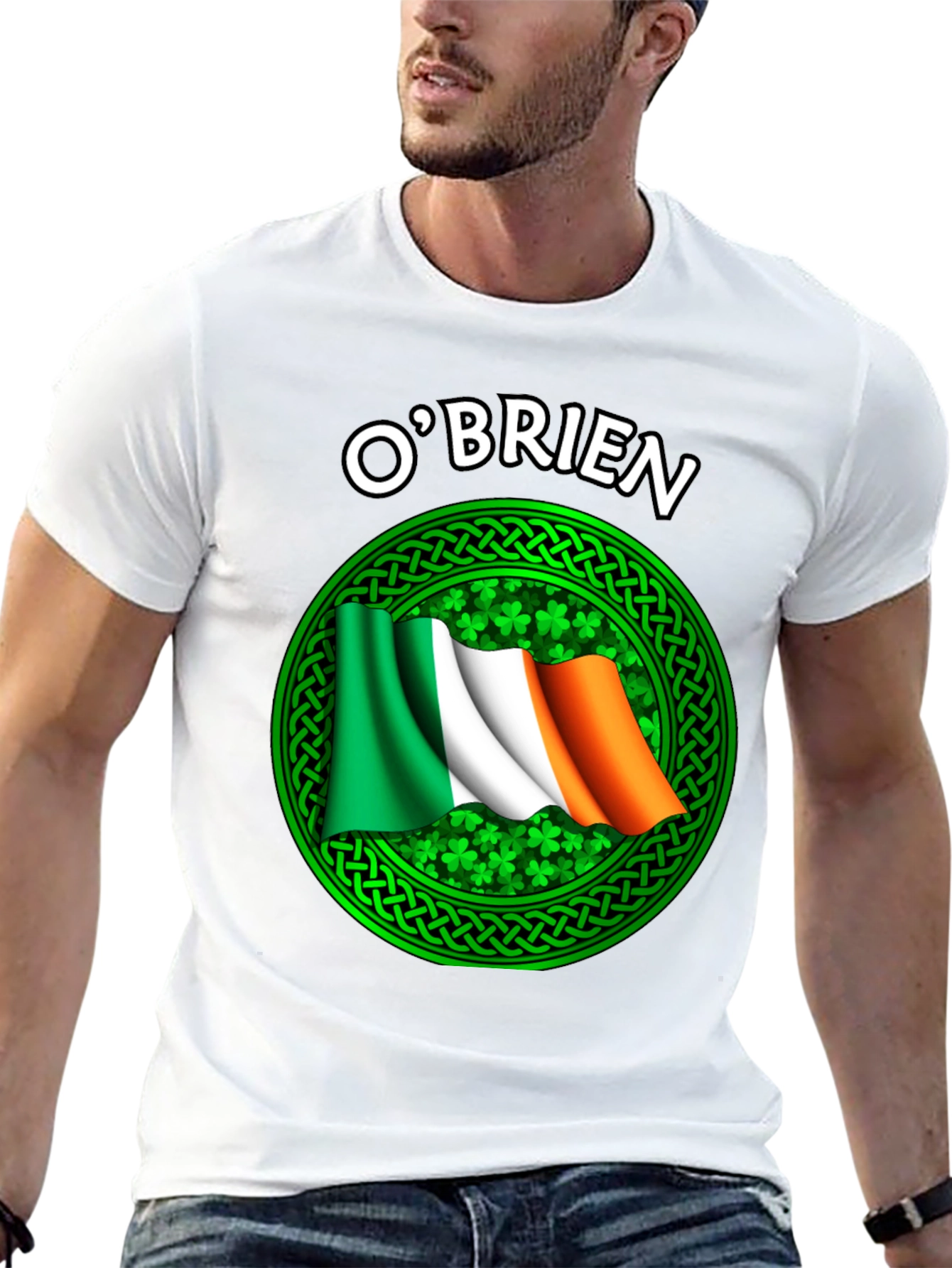 OBrien Irish Flag Shamrock T-Shirt