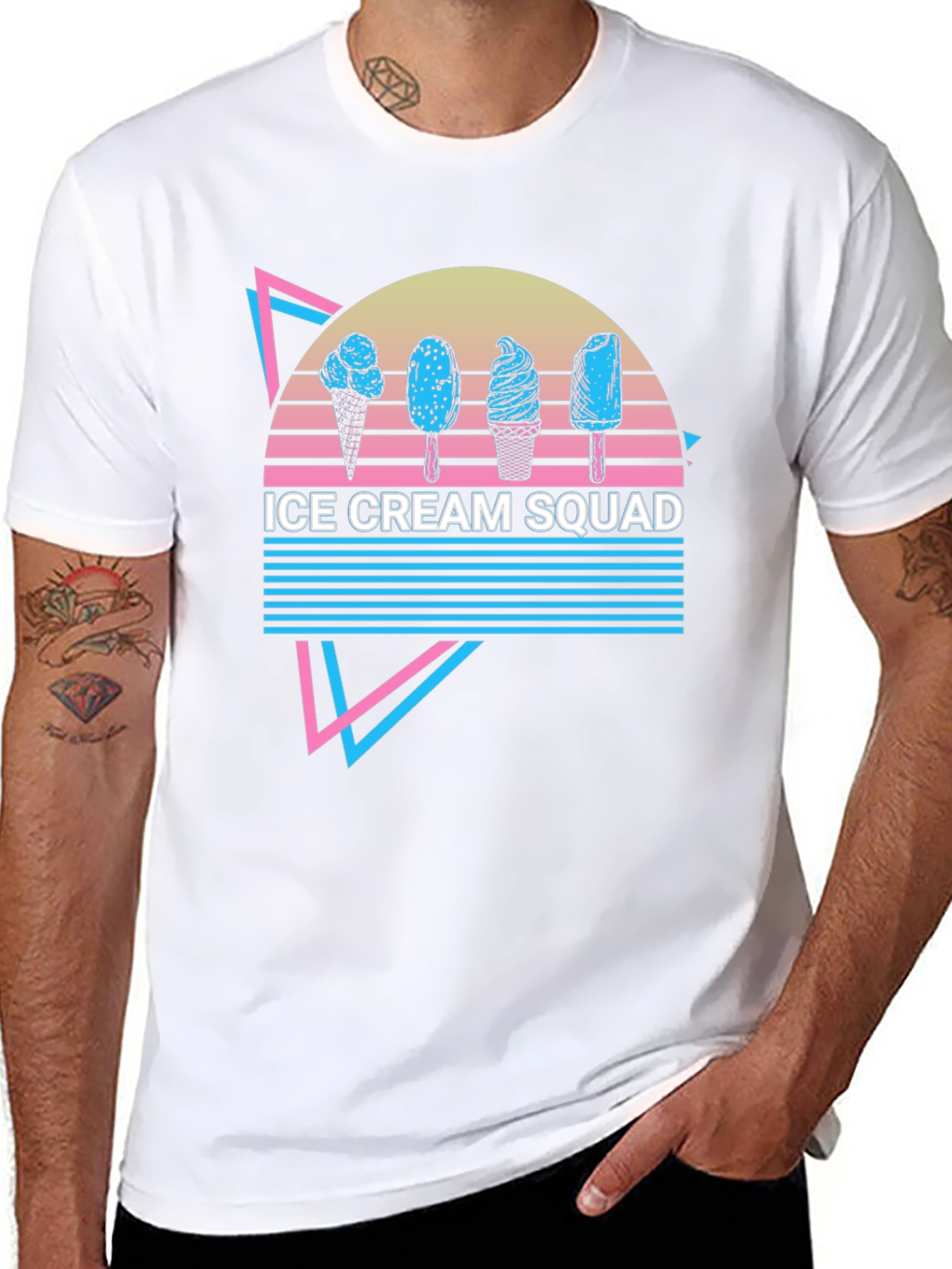 Ice Cream Squad Retro T-Shirt
