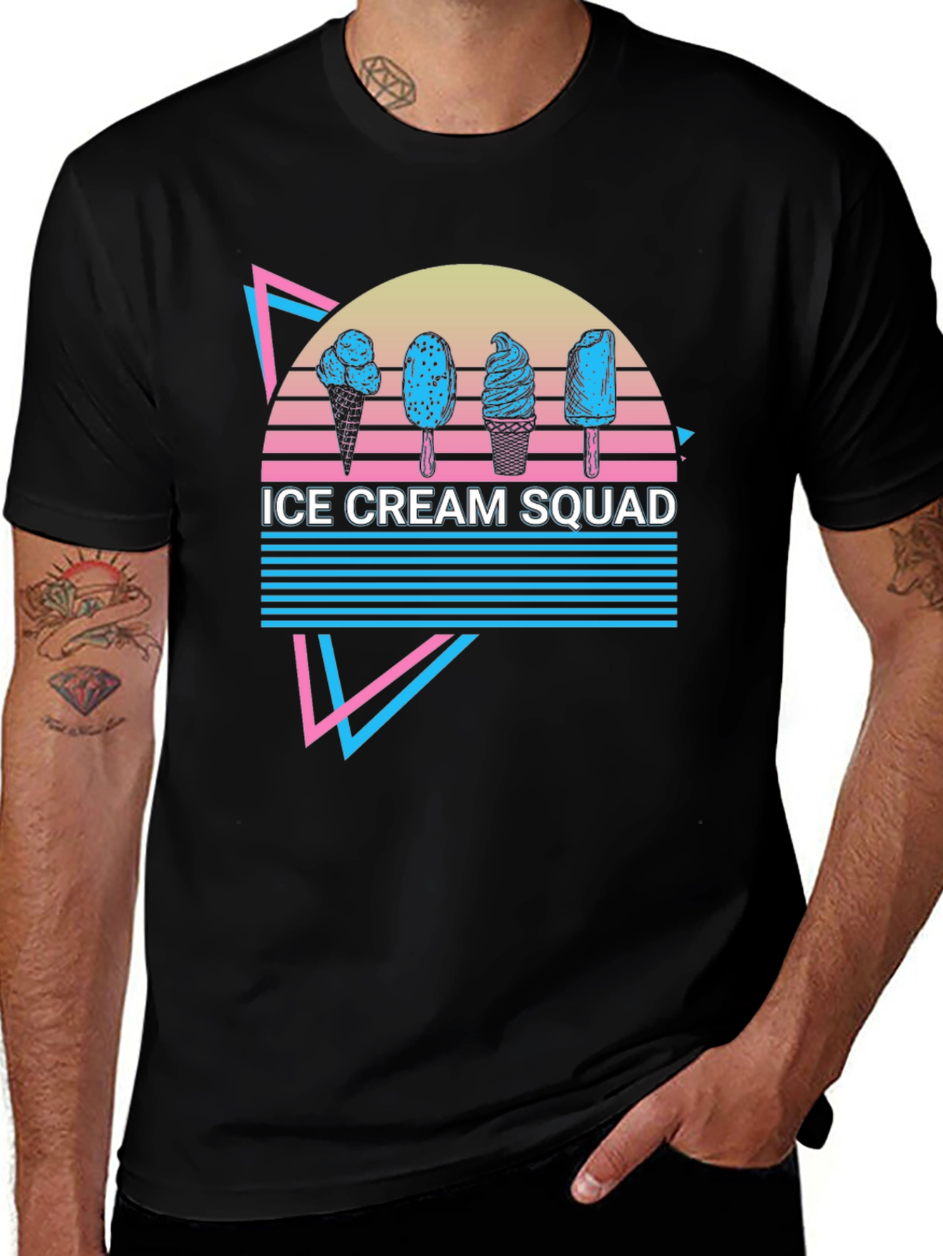 Ice Cream Squad Retro T-Shirt