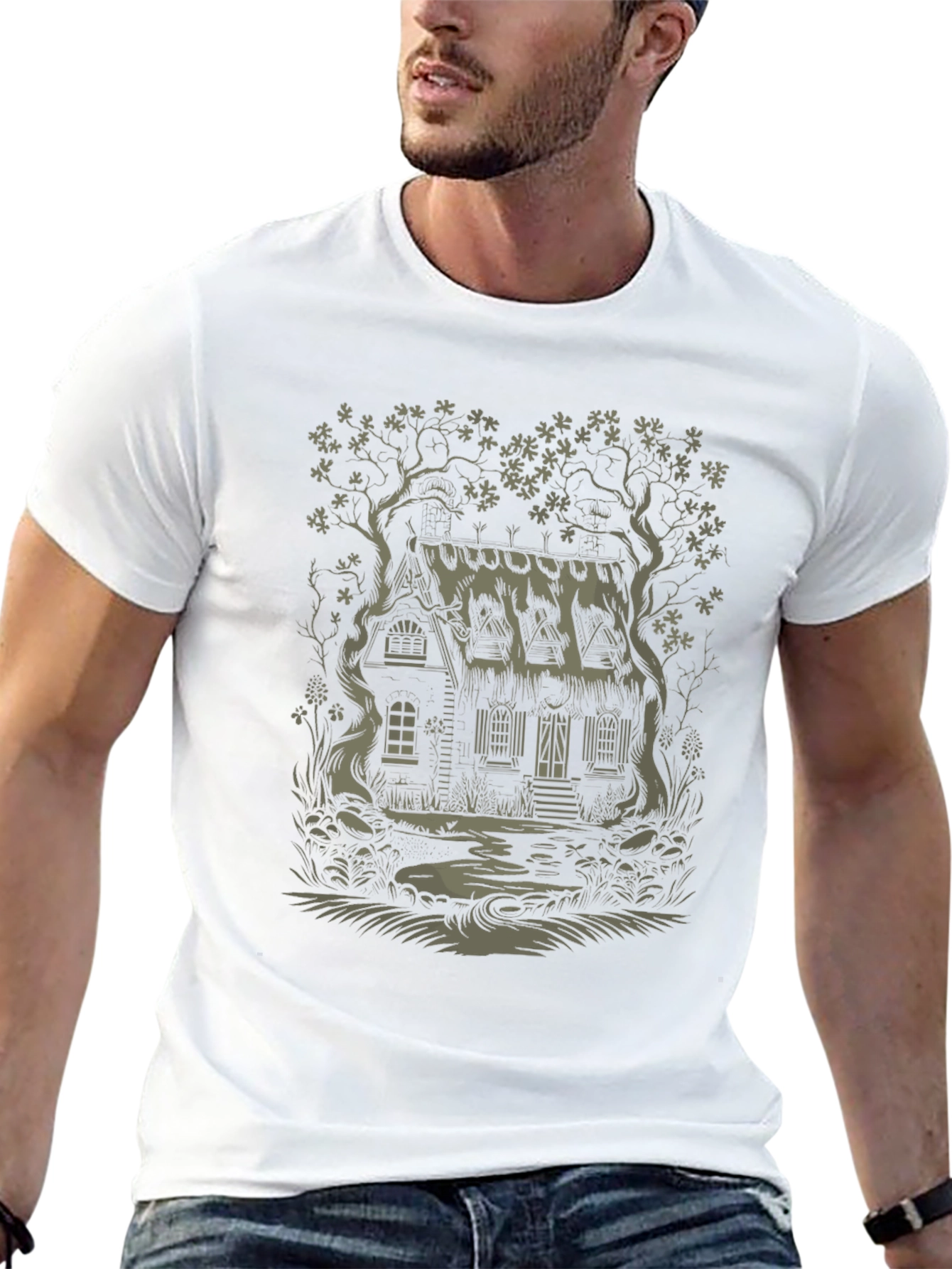 Cabin in the Woods Graphic Tee - Unique Design