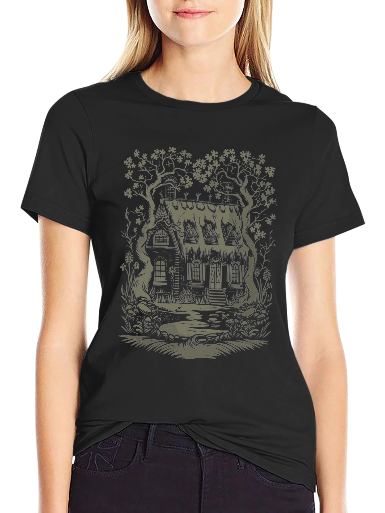 Cabin in the Woods Graphic Tee - Unique Design