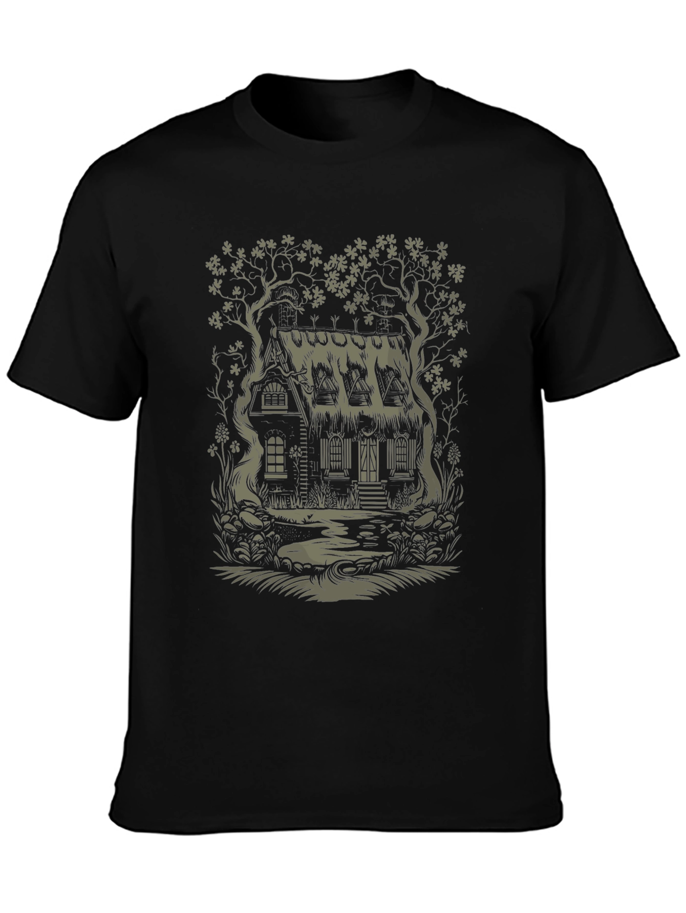 Cabin in the Woods Graphic Tee - Unique Design