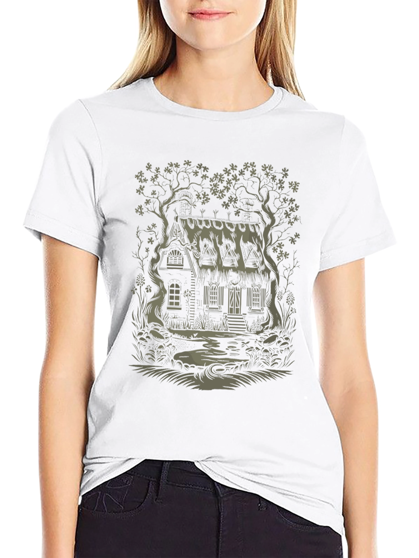 Cabin in the Woods Graphic Tee - Unique Design