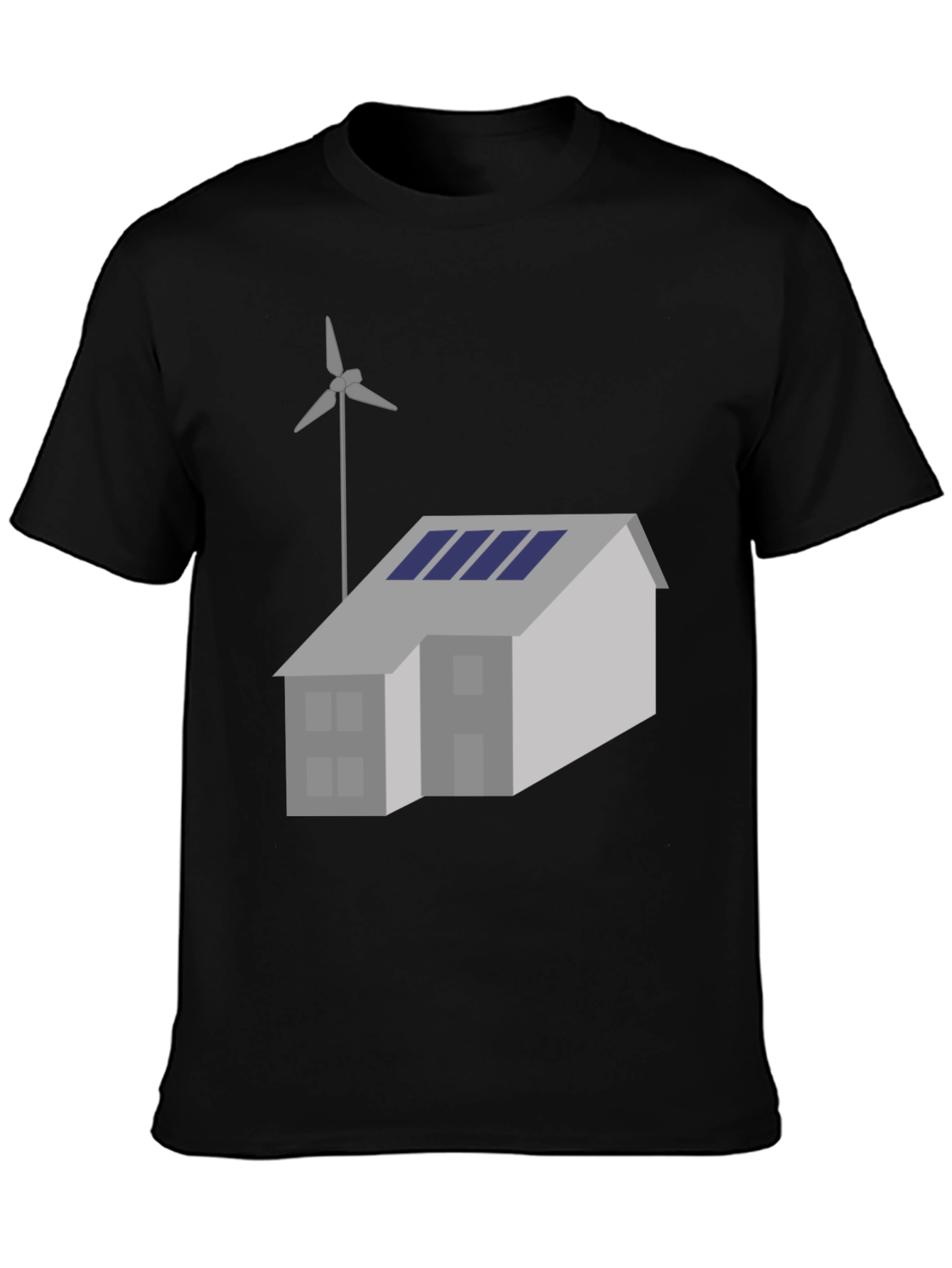 Eco Home T-Shirt: Solar & Wind Powered Living