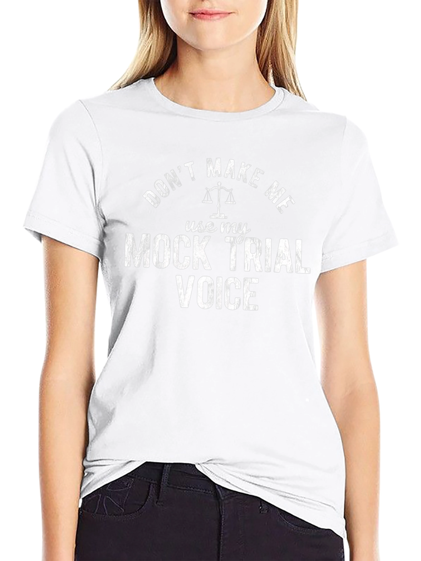 Mock Trial Voice T-Shirt - Black Cotton Tee