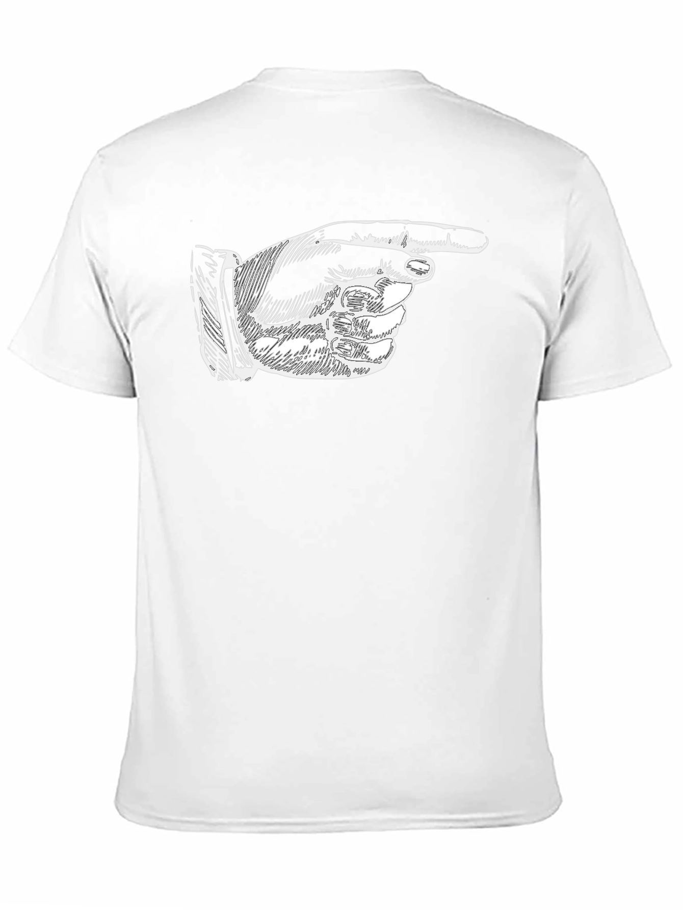 Pointing Finger Graphic T-Shirt - Classic Black Tee