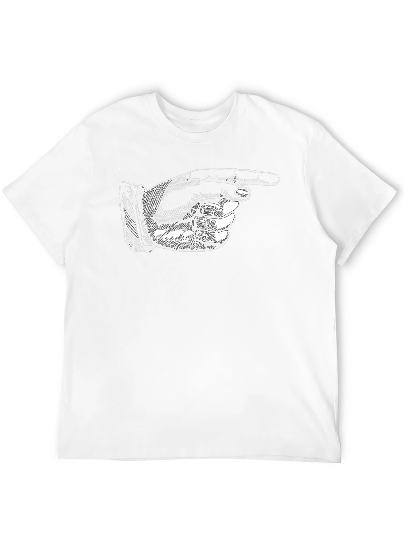 Pointing Finger Graphic T-Shirt - Classic Black Tee