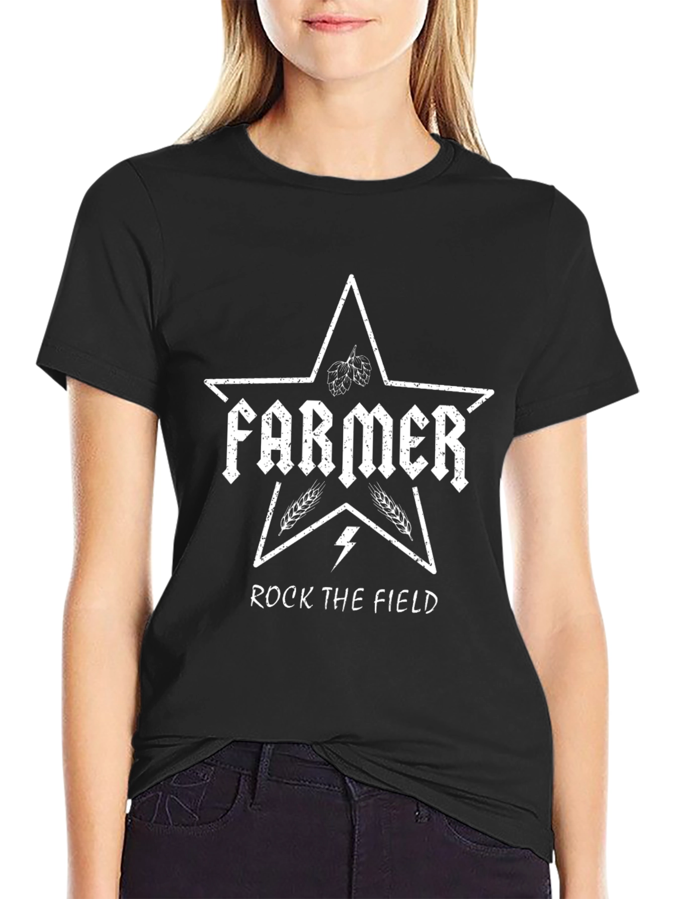 Farmer Rock The Field Star T-Shirt
