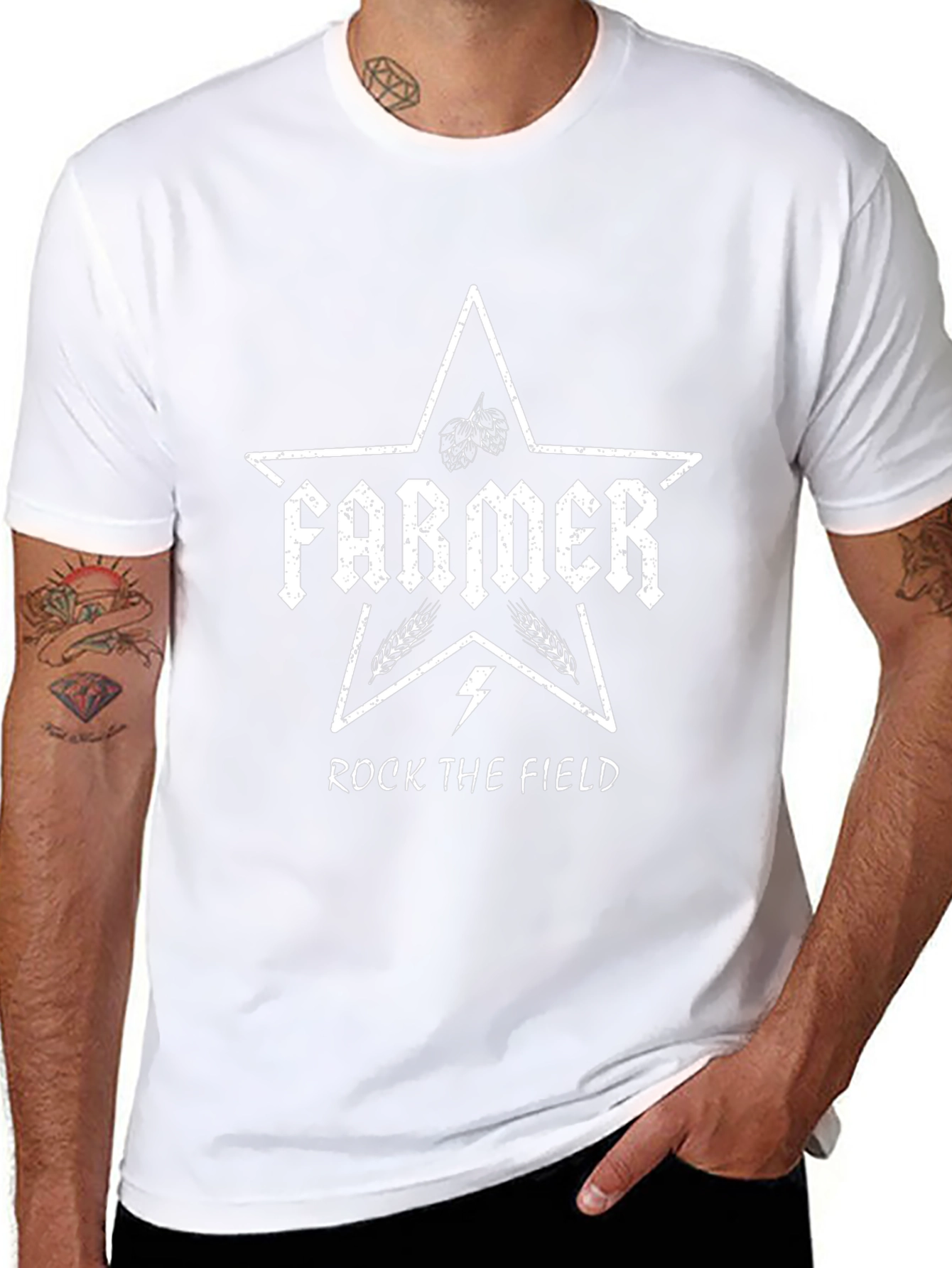 Farmer Rock The Field Star T-Shirt