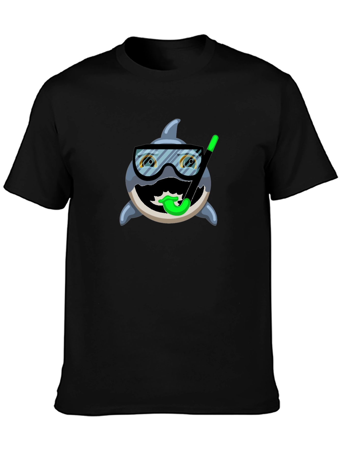 Funny Shark Snorkel T-Shirt - Unique Design