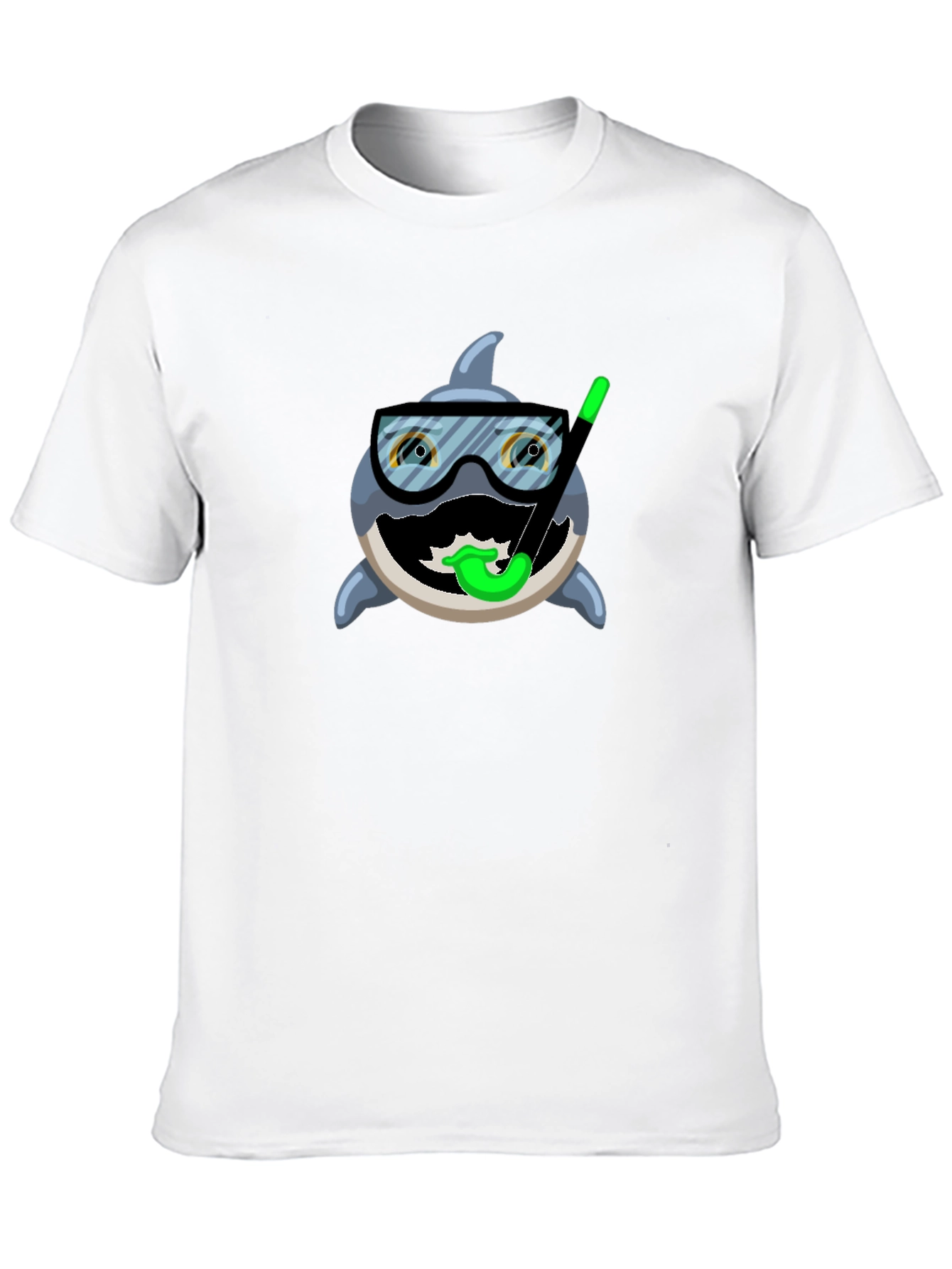 Funny Shark Snorkel T-Shirt - Unique Design