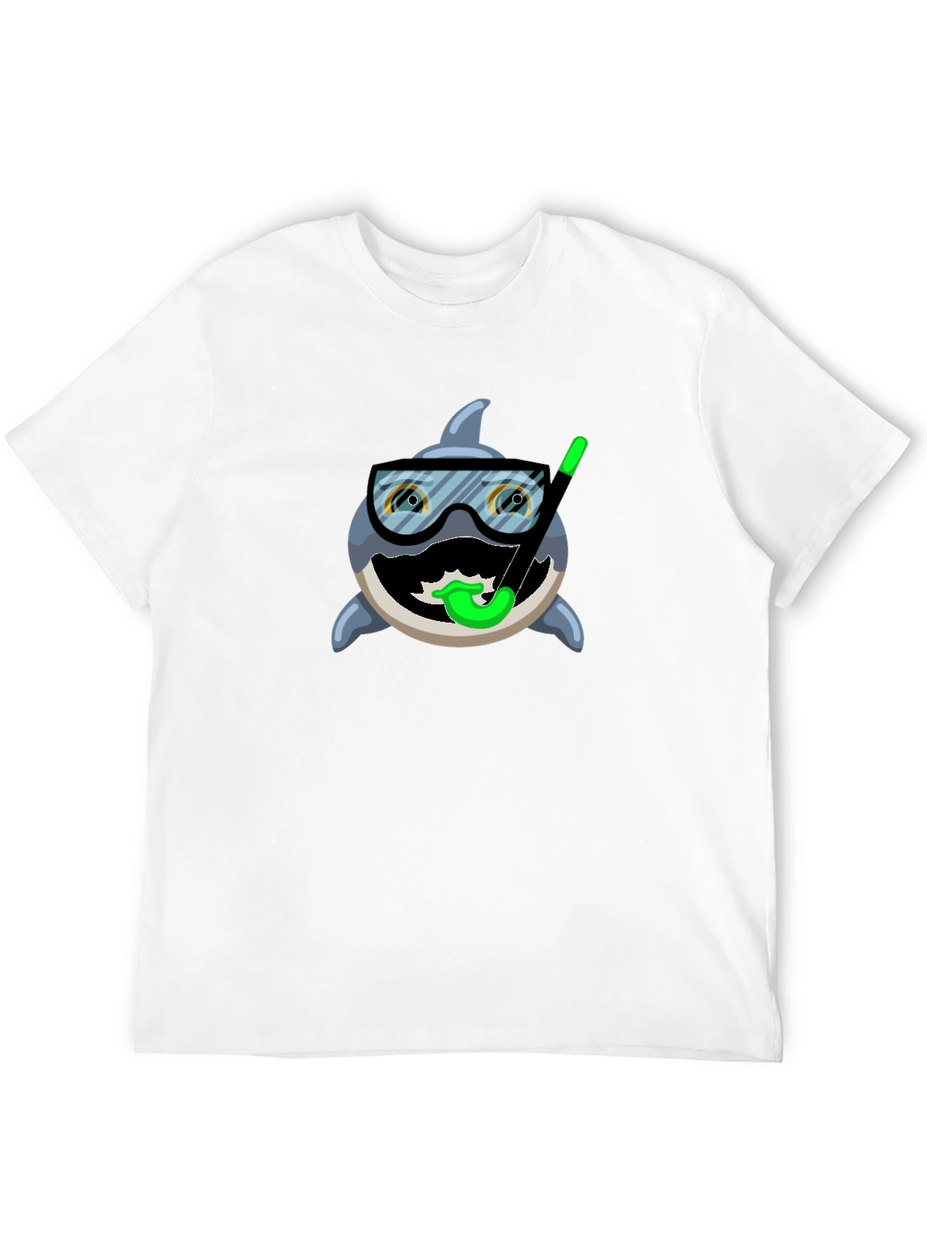 Funny Shark Snorkel T-Shirt - Unique Design