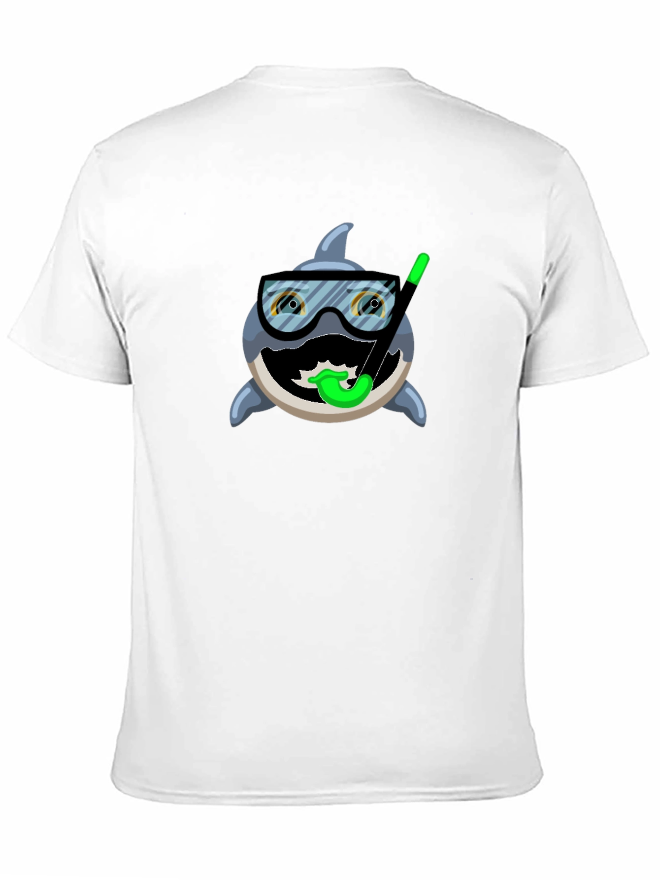 Funny Shark Snorkel T-Shirt - Unique Design
