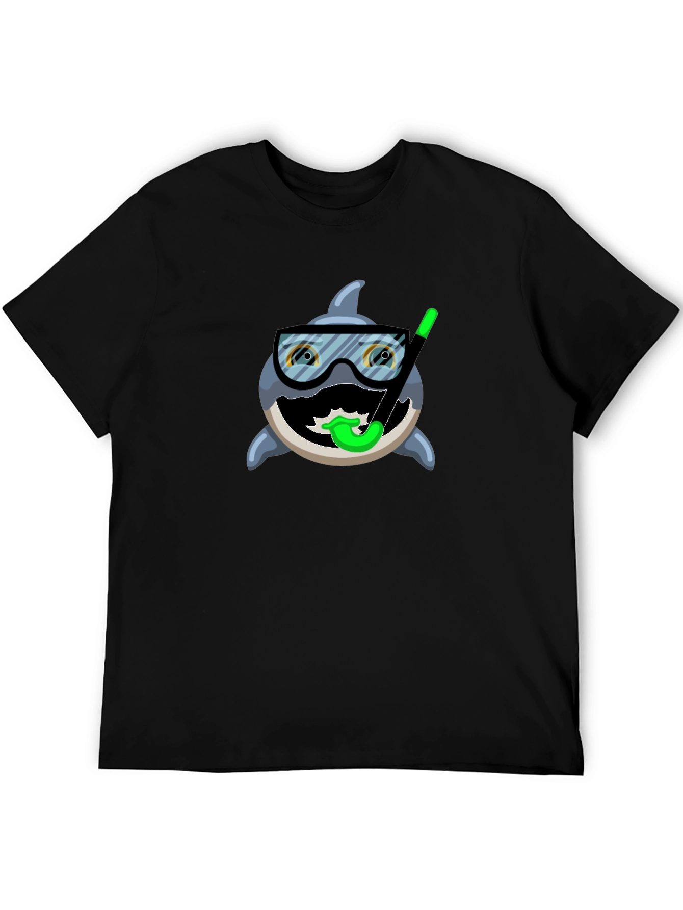 Funny Shark Snorkel T-Shirt - Unique Design