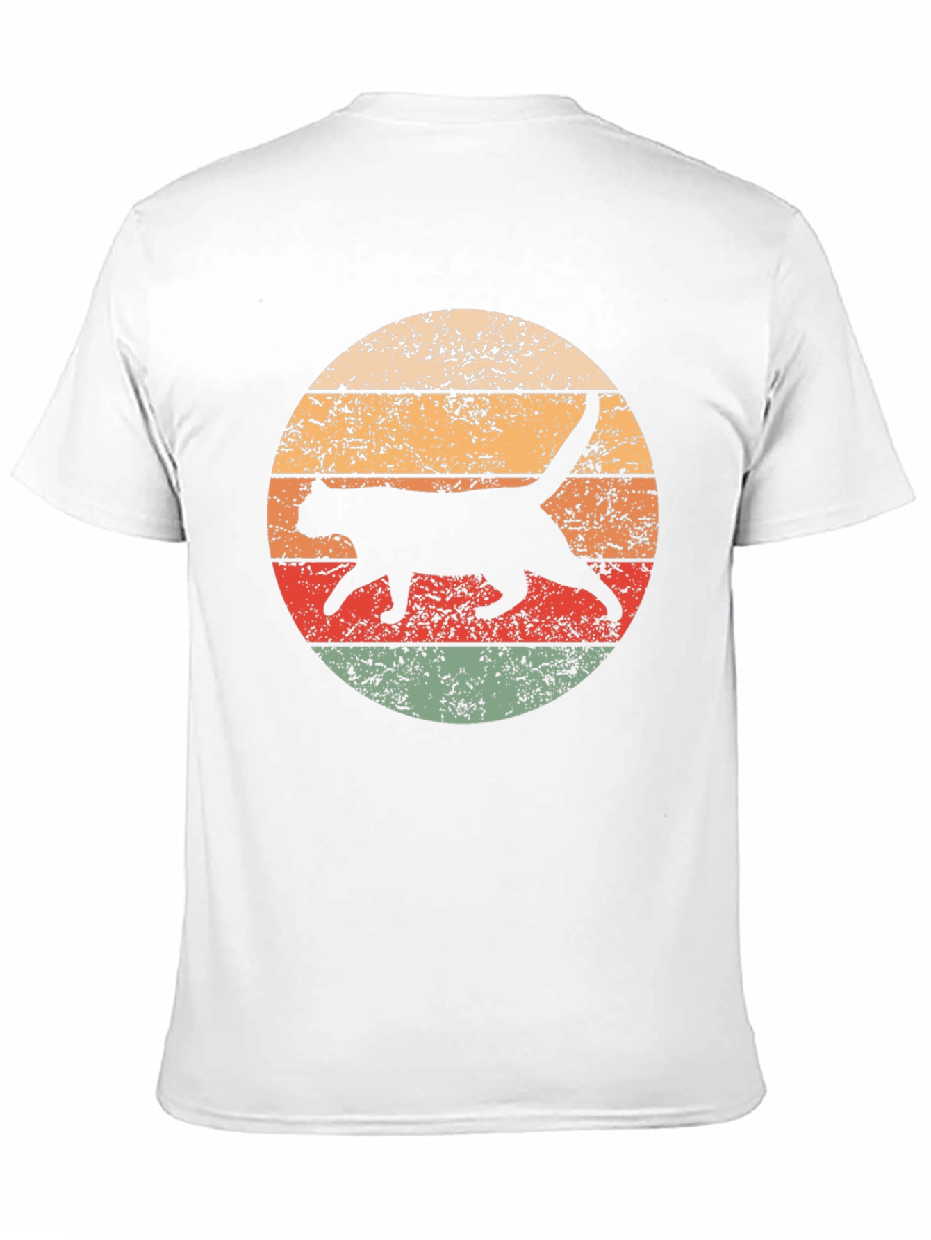 Retro Cat Graphic T-Shirt - Cool Feline Design