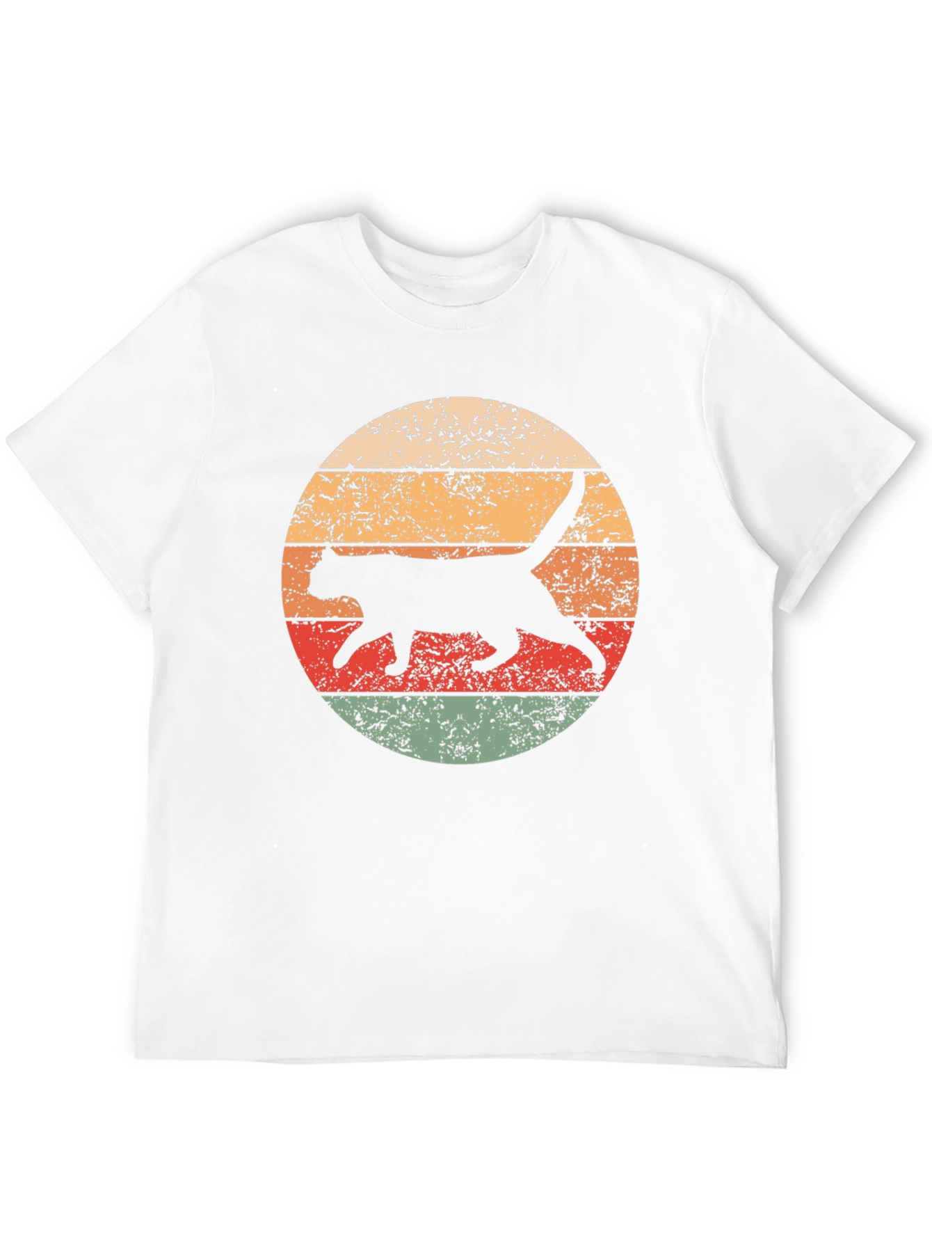 Retro Cat Graphic T-Shirt - Cool Feline Design