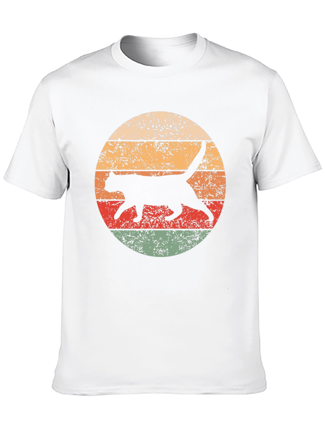 Retro Cat Graphic T-Shirt - Cool Feline Design