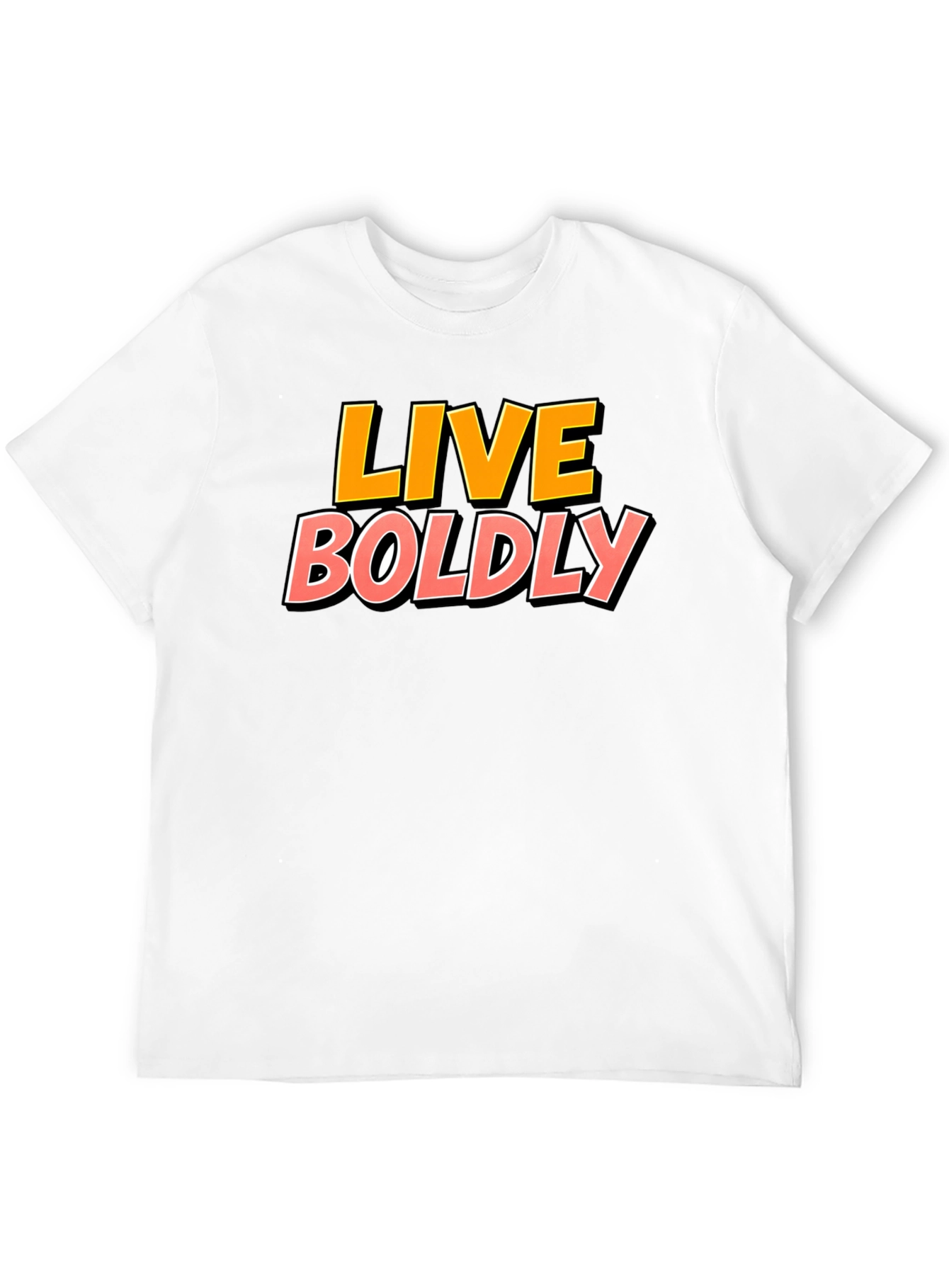 Live Boldly Graphic Tee - Black