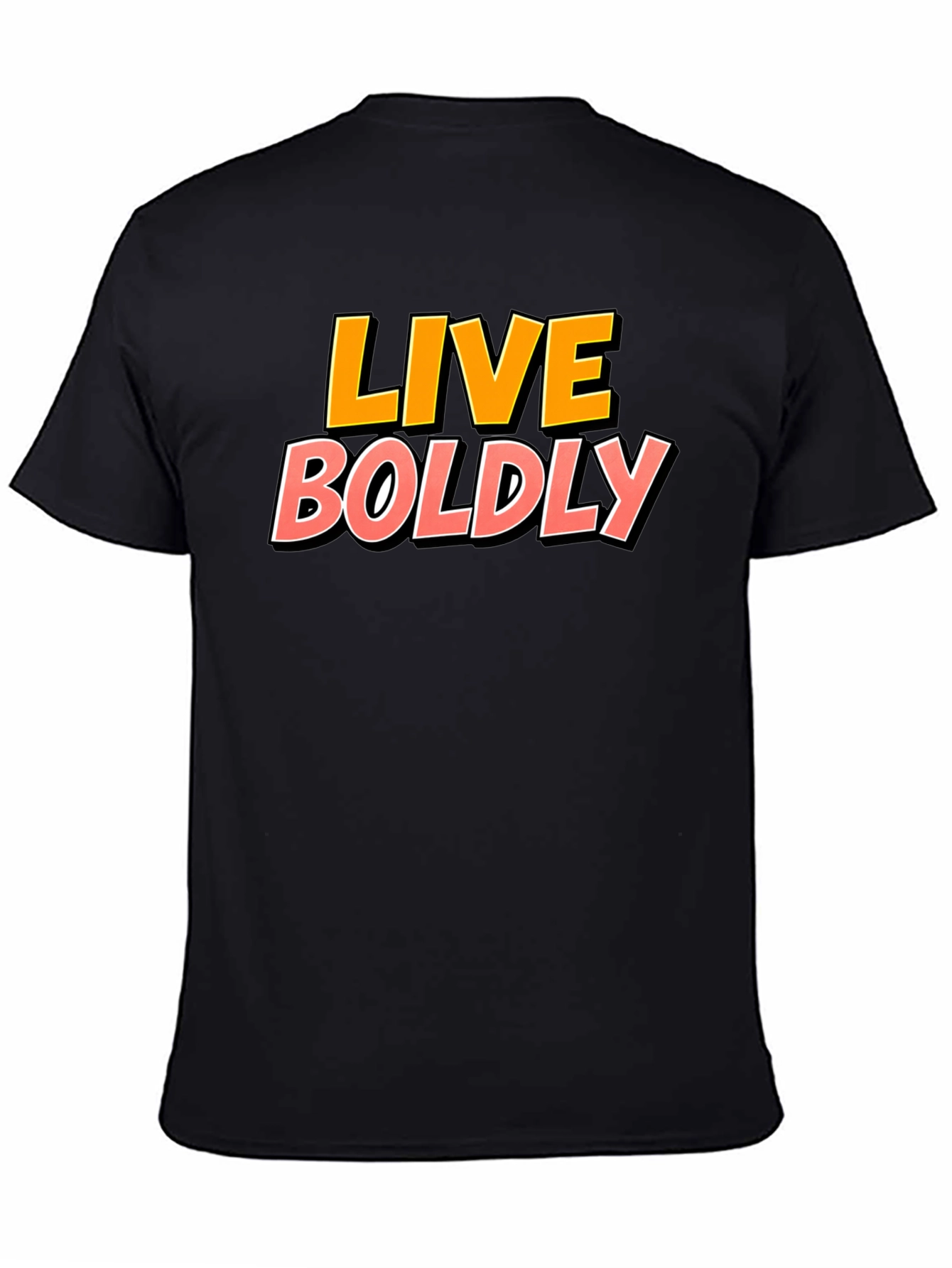 Live Boldly Graphic Tee - Black