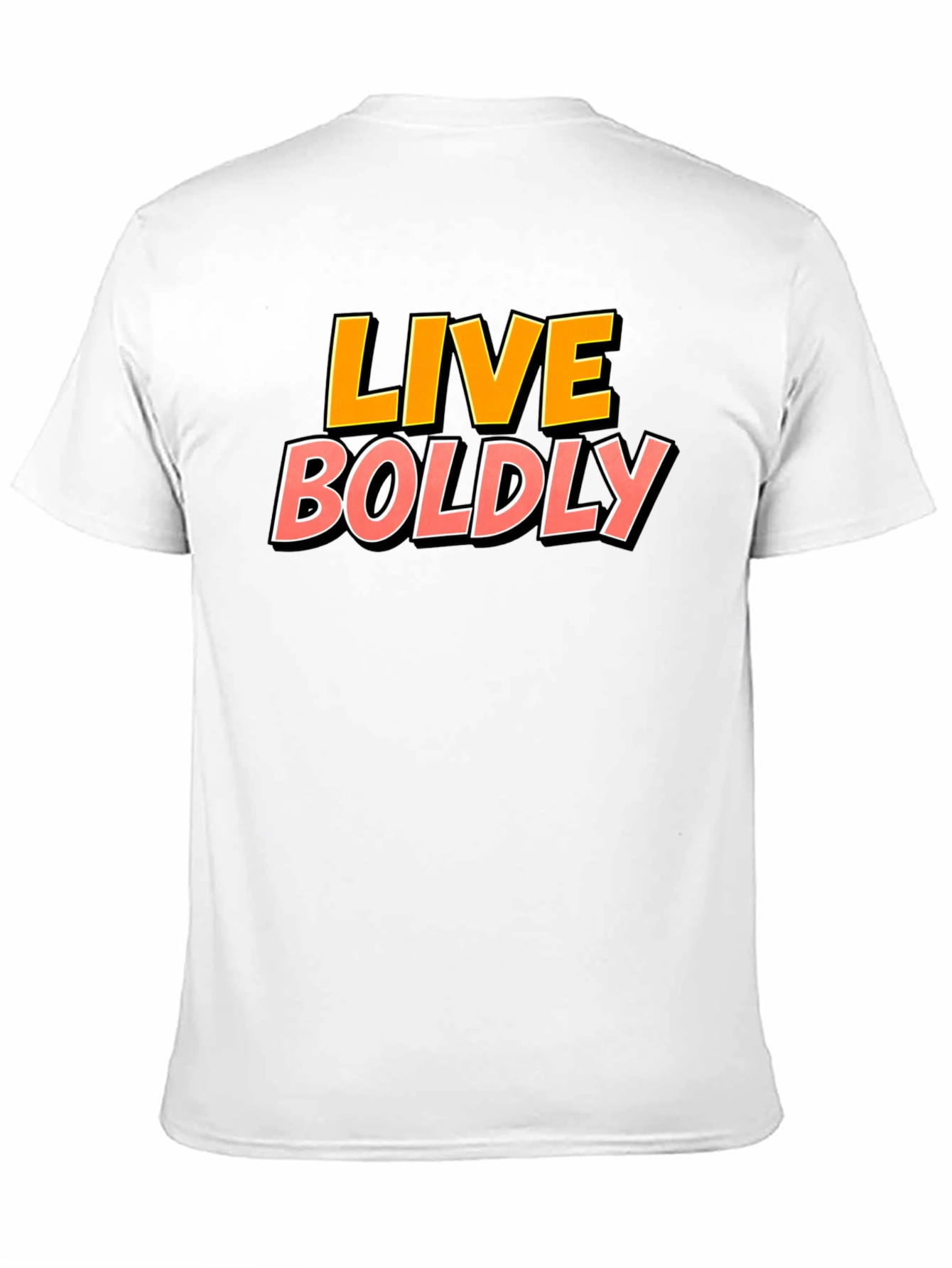 Live Boldly Graphic Tee - Black