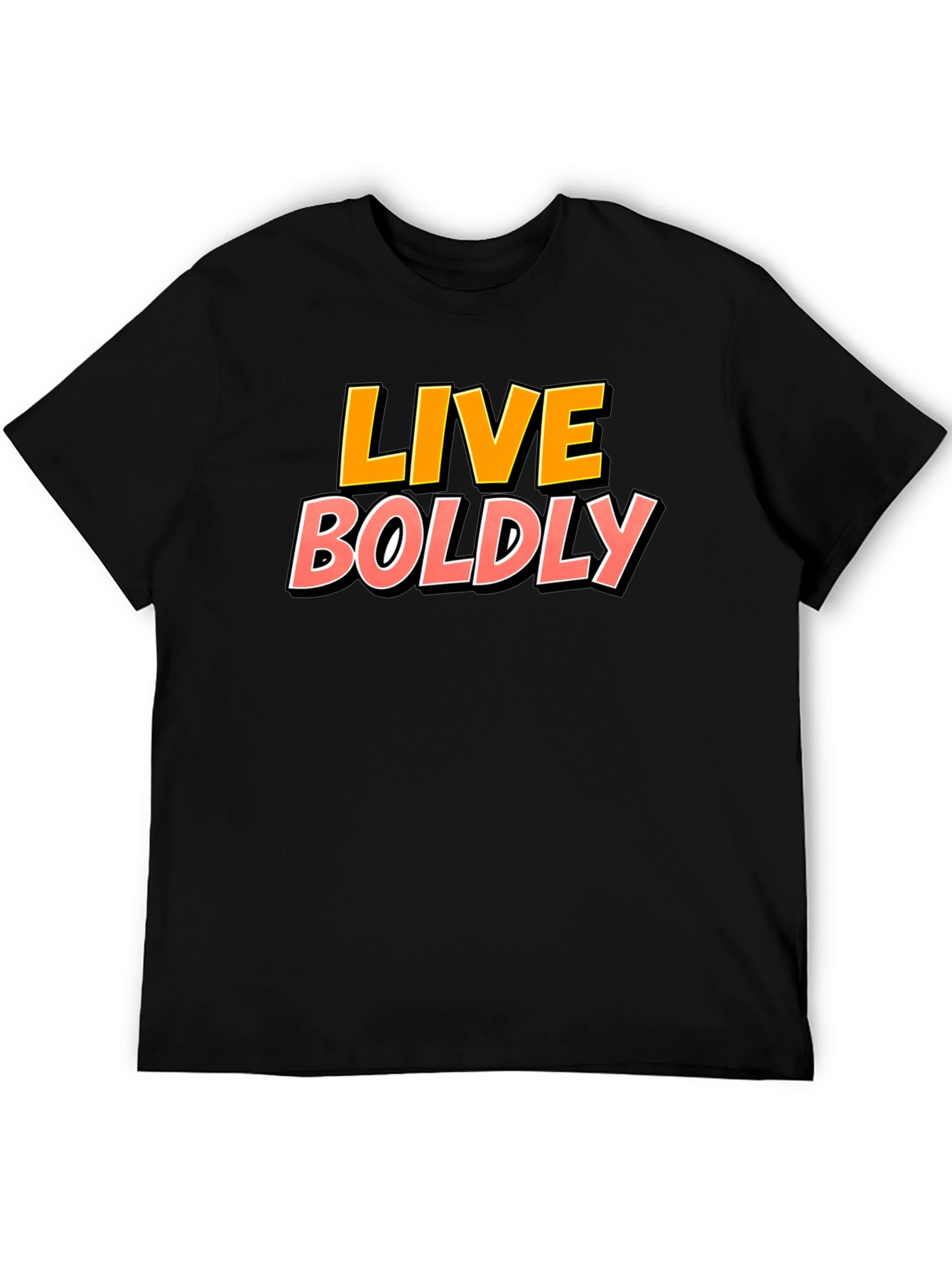 Live Boldly Graphic Tee - Black