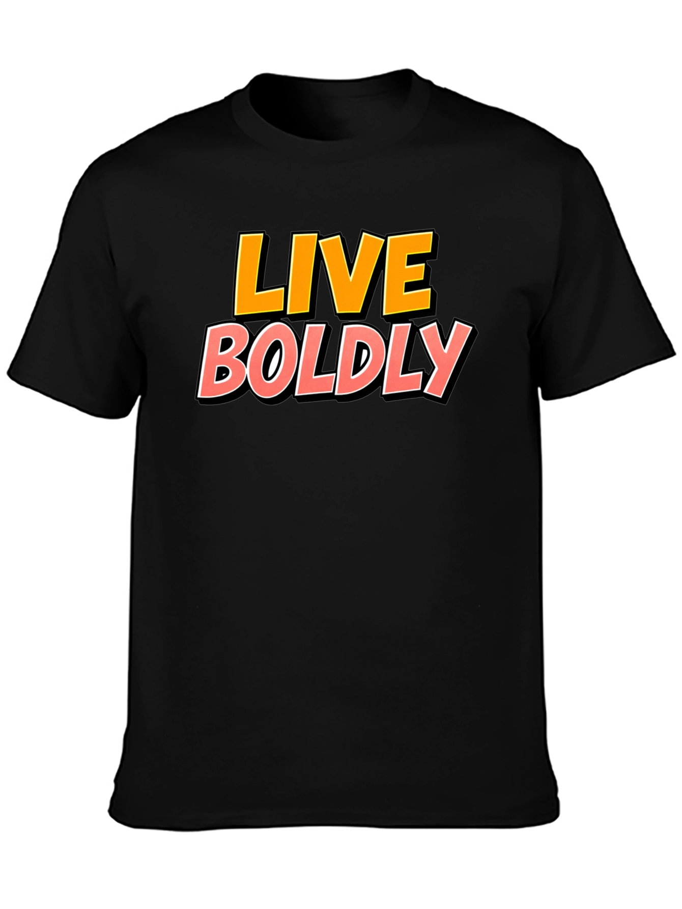 Live Boldly Graphic Tee - Black