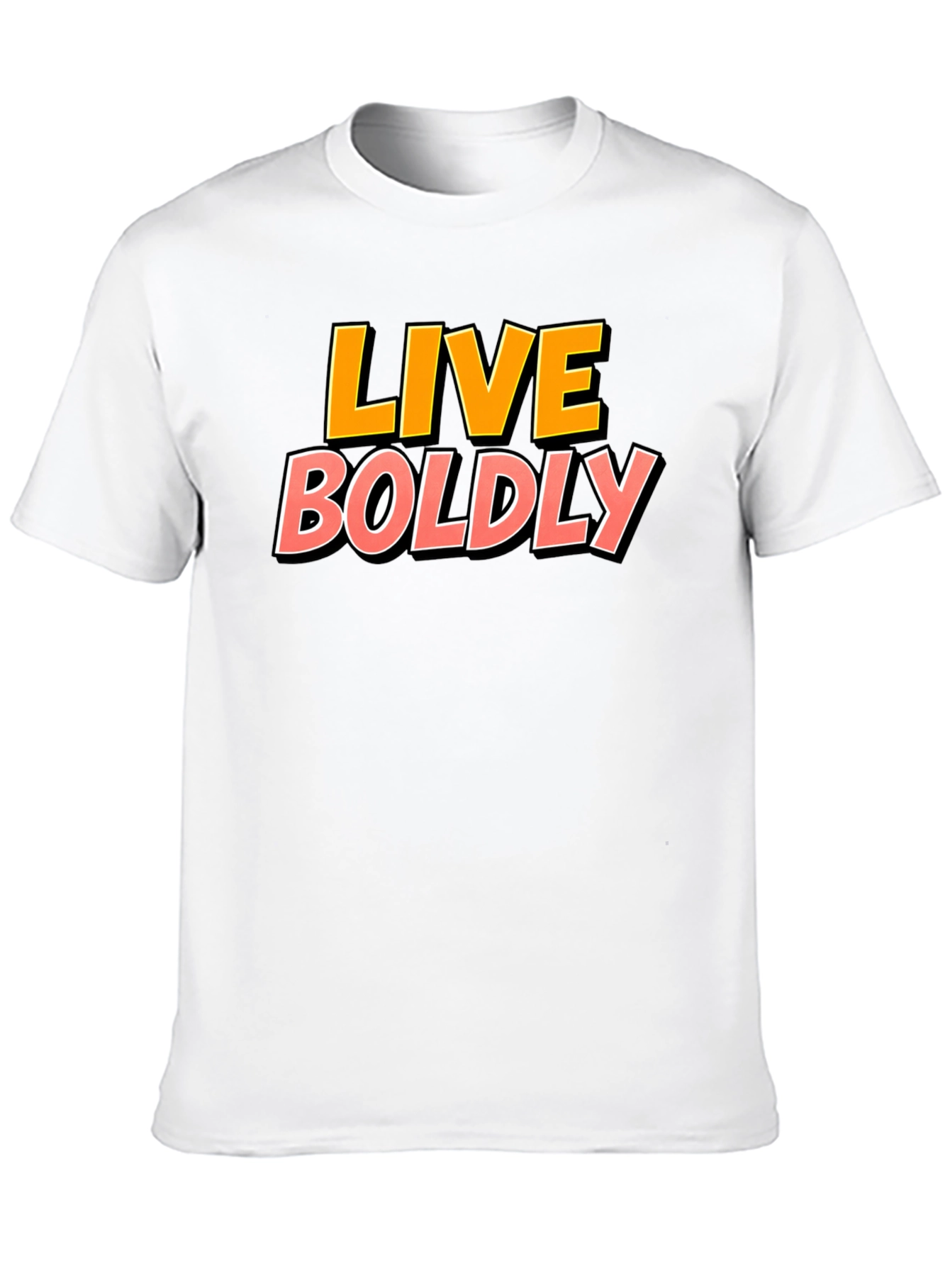 Live Boldly Graphic Tee - Black