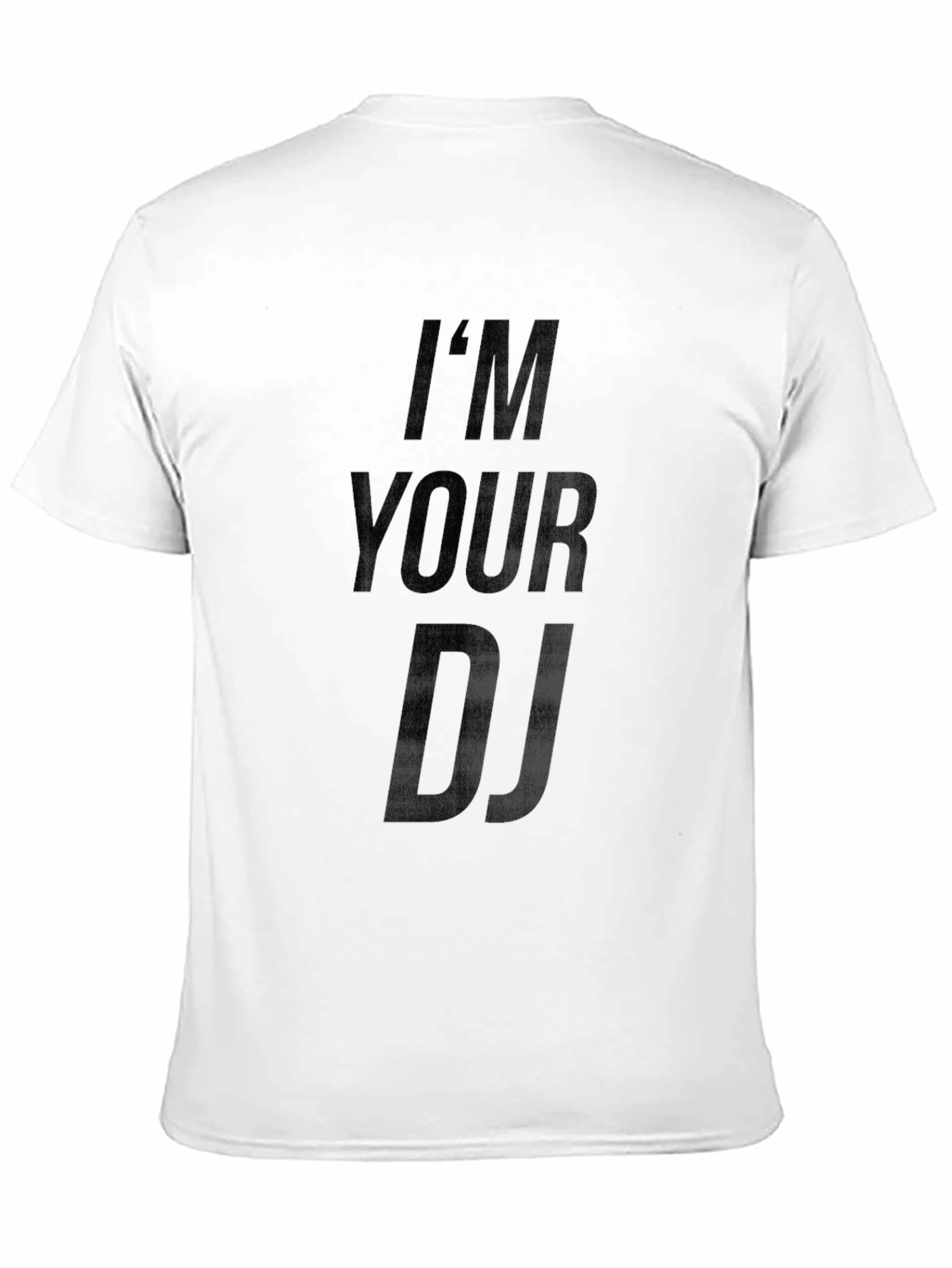 Im Your DJ Graphic Print T-Shirt - Black