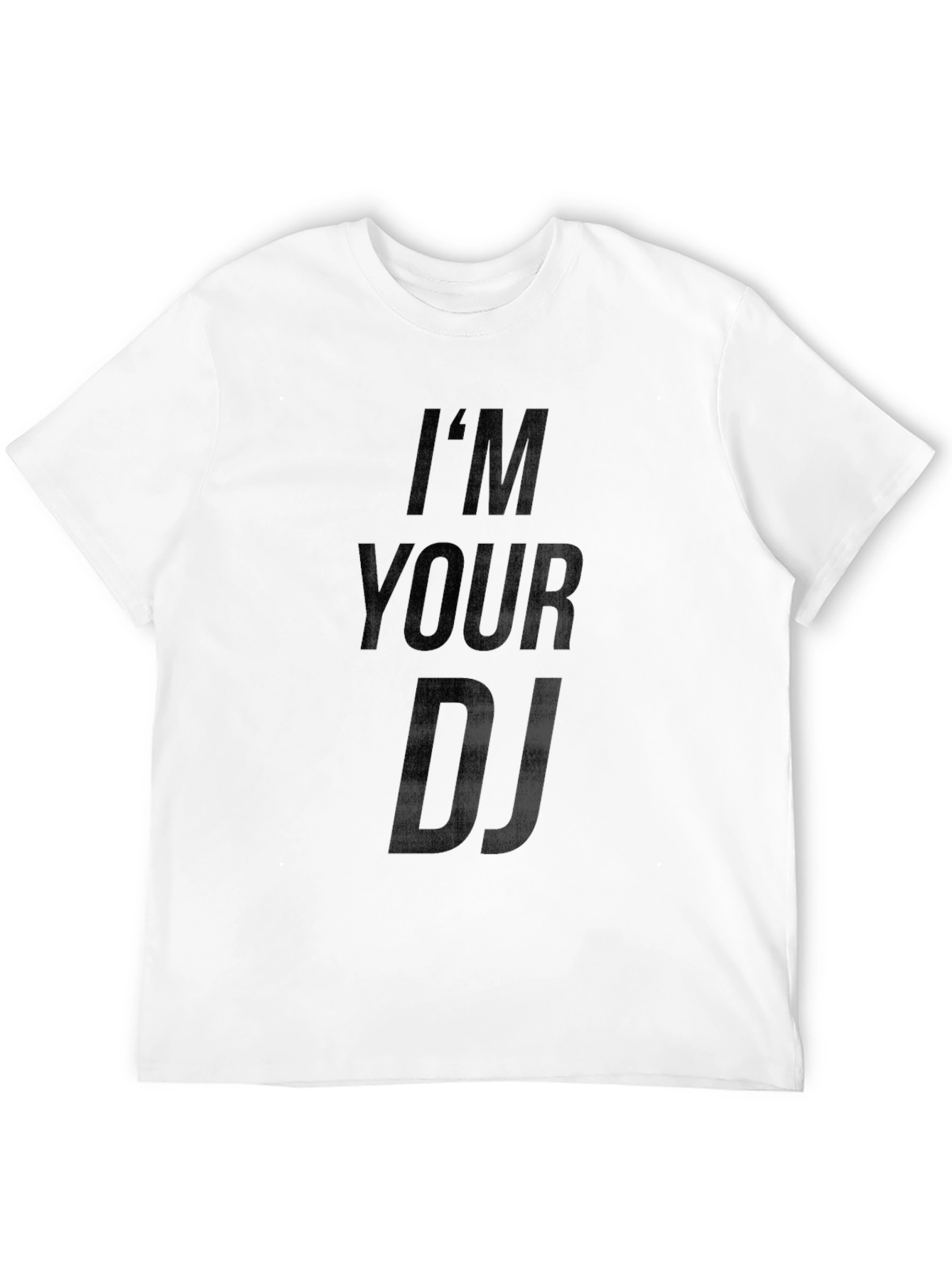 Im Your DJ Graphic Print T-Shirt - Black