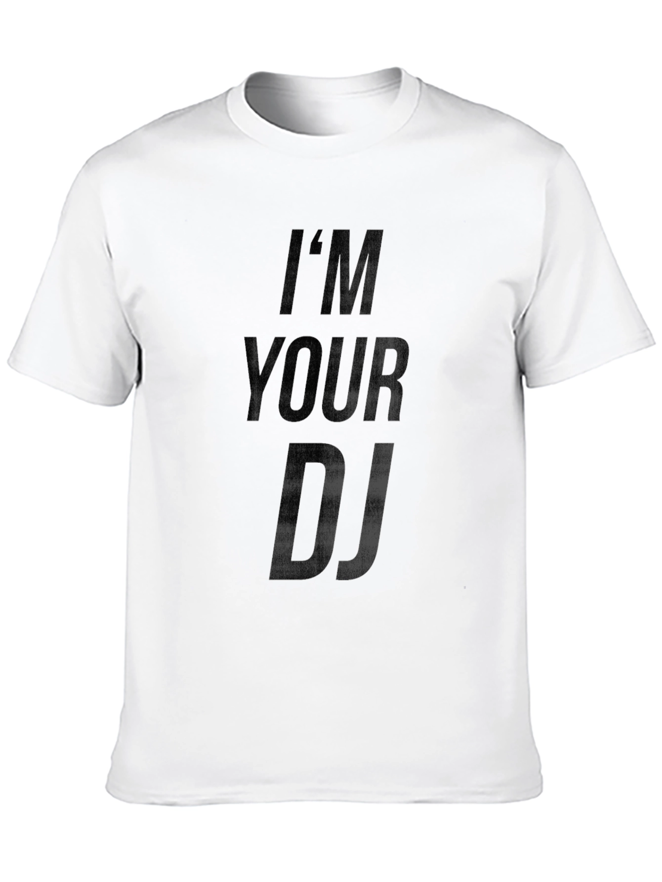 Im Your DJ Graphic Print T-Shirt - Black