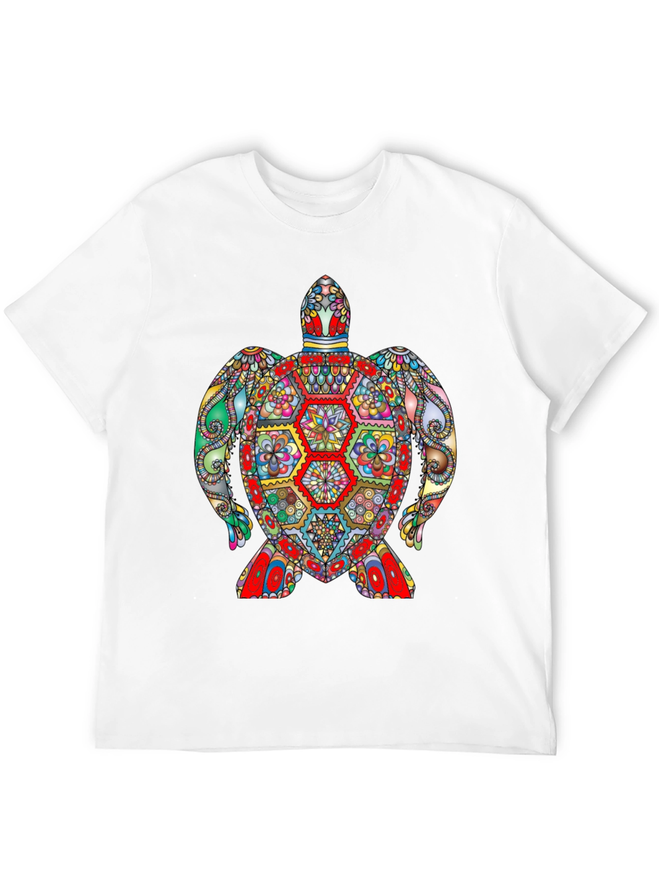 Colorful Turtle Graphic T-Shirt