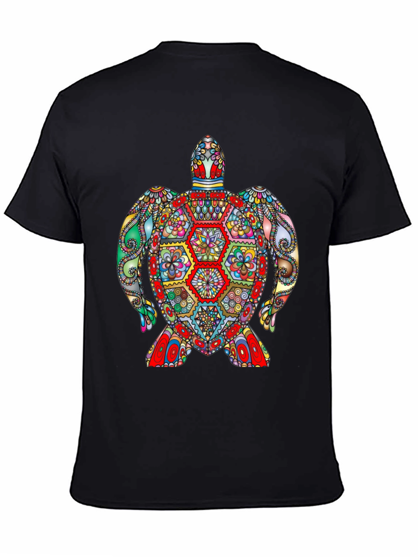 Colorful Turtle Graphic T-Shirt