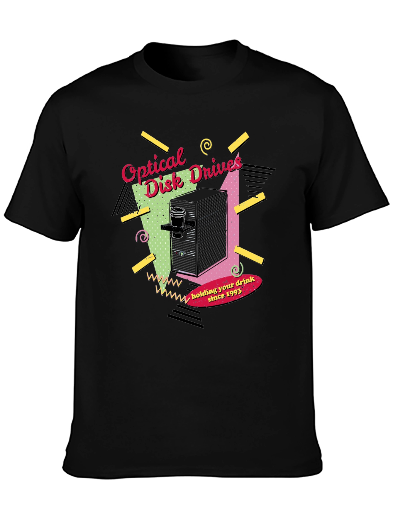 Optical Disk Drives Drink Holder T-Shirt