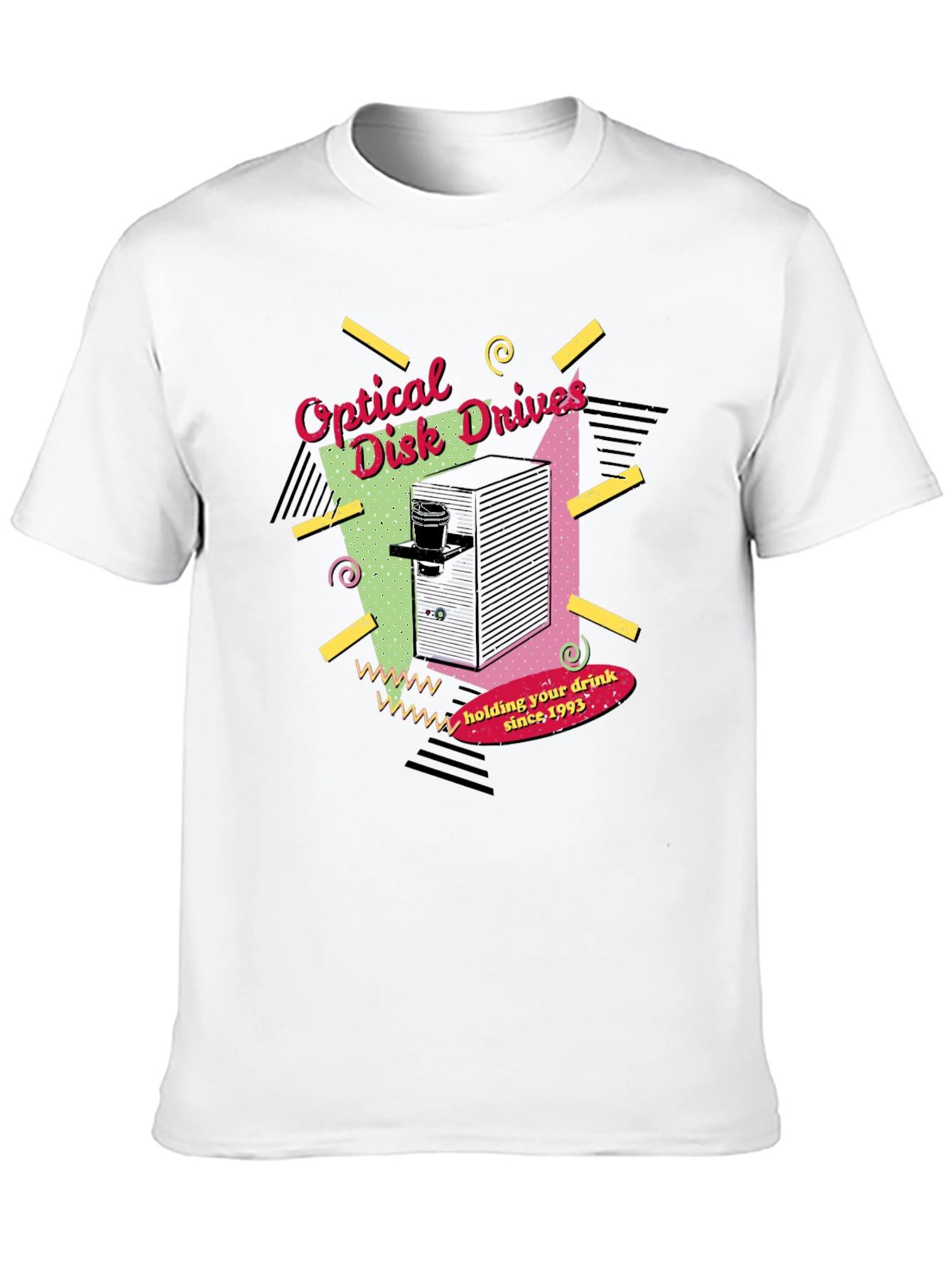 Optical Disk Drives Drink Holder T-Shirt